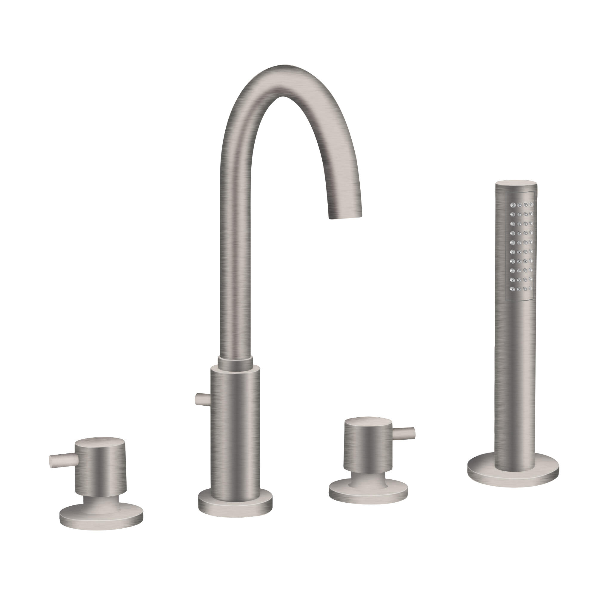 Grifo bañera repisa maier look níquel