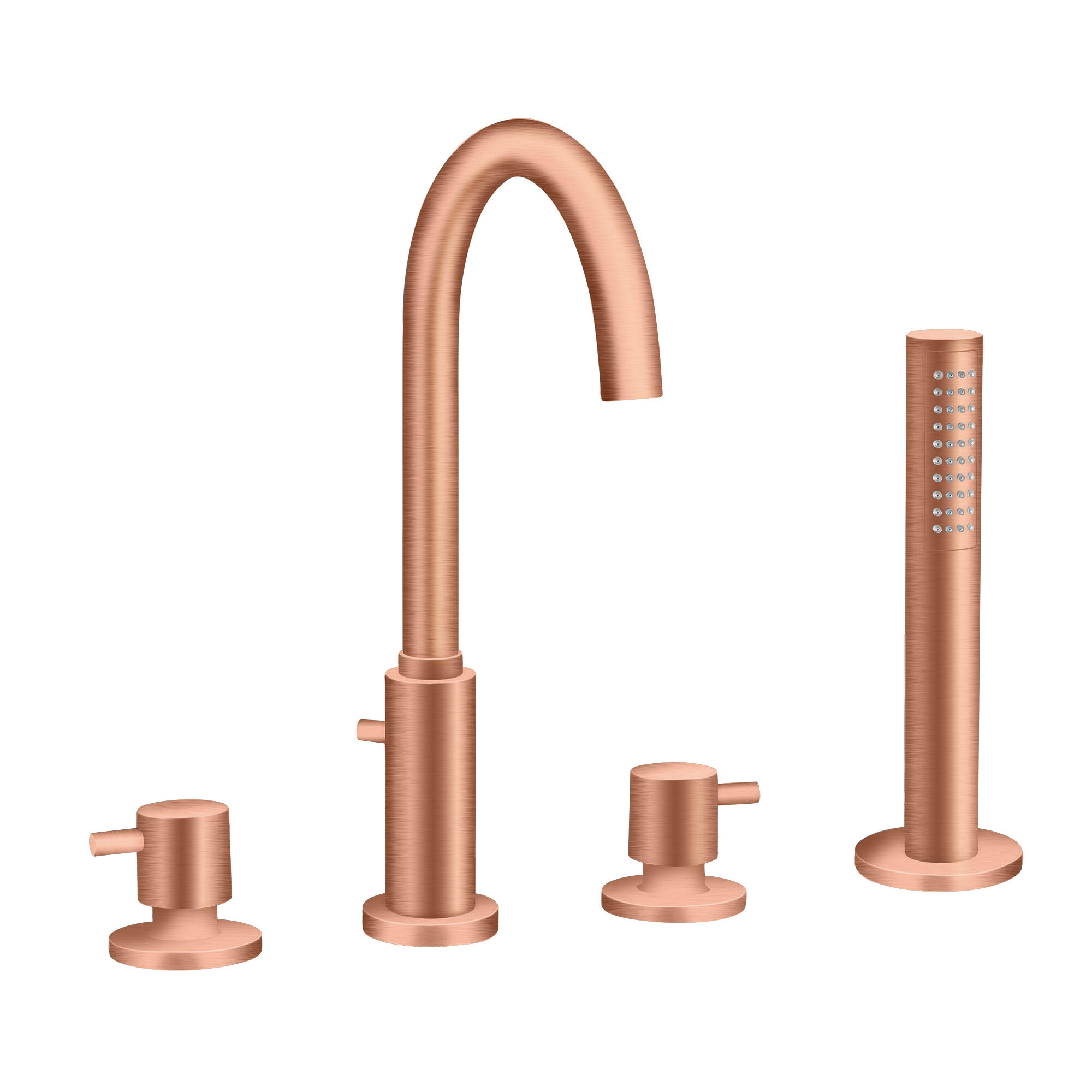 Grifo bañera repisa maier look cobre mate