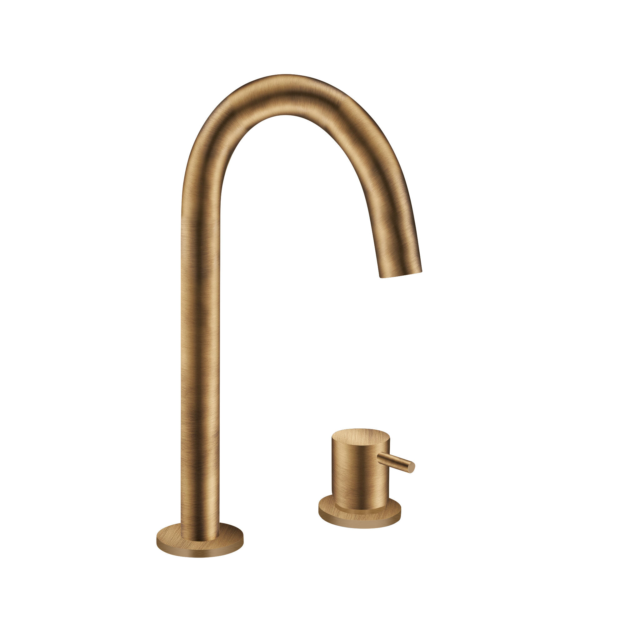 Grifo lavabo maier look repisa bronce mate