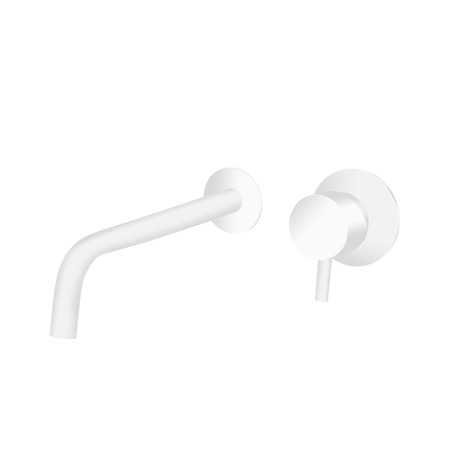 Grifo lavabo empotrado maier look blanco mate