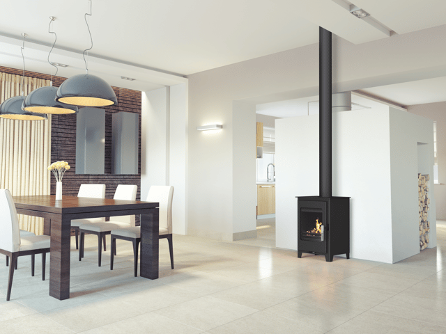 Poêle à bois SUPRA Oscar noir, 4.8 kW