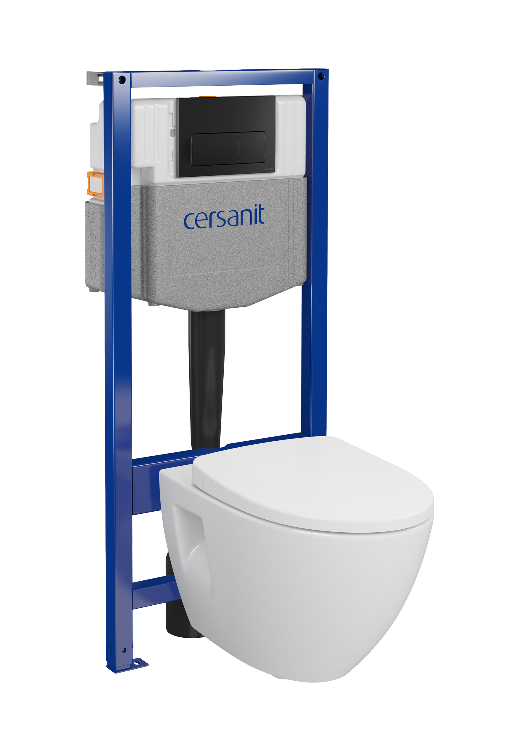 Zestaw podtynkowy WC Cromo Czarny Cersanit