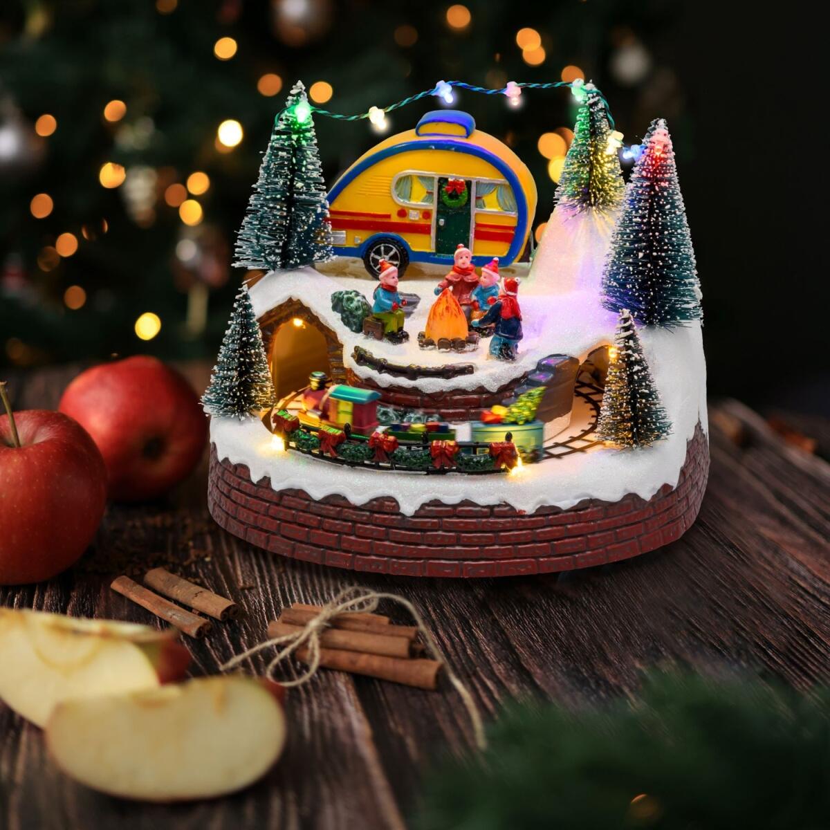 Villaggio di Natale Roulotte H 16 cm - 2
