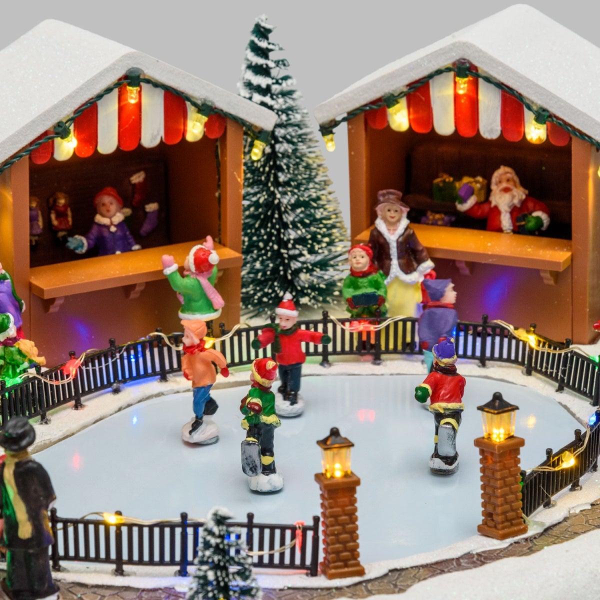 Villaggio di Natale Lago giacciato H 15 cm - 3