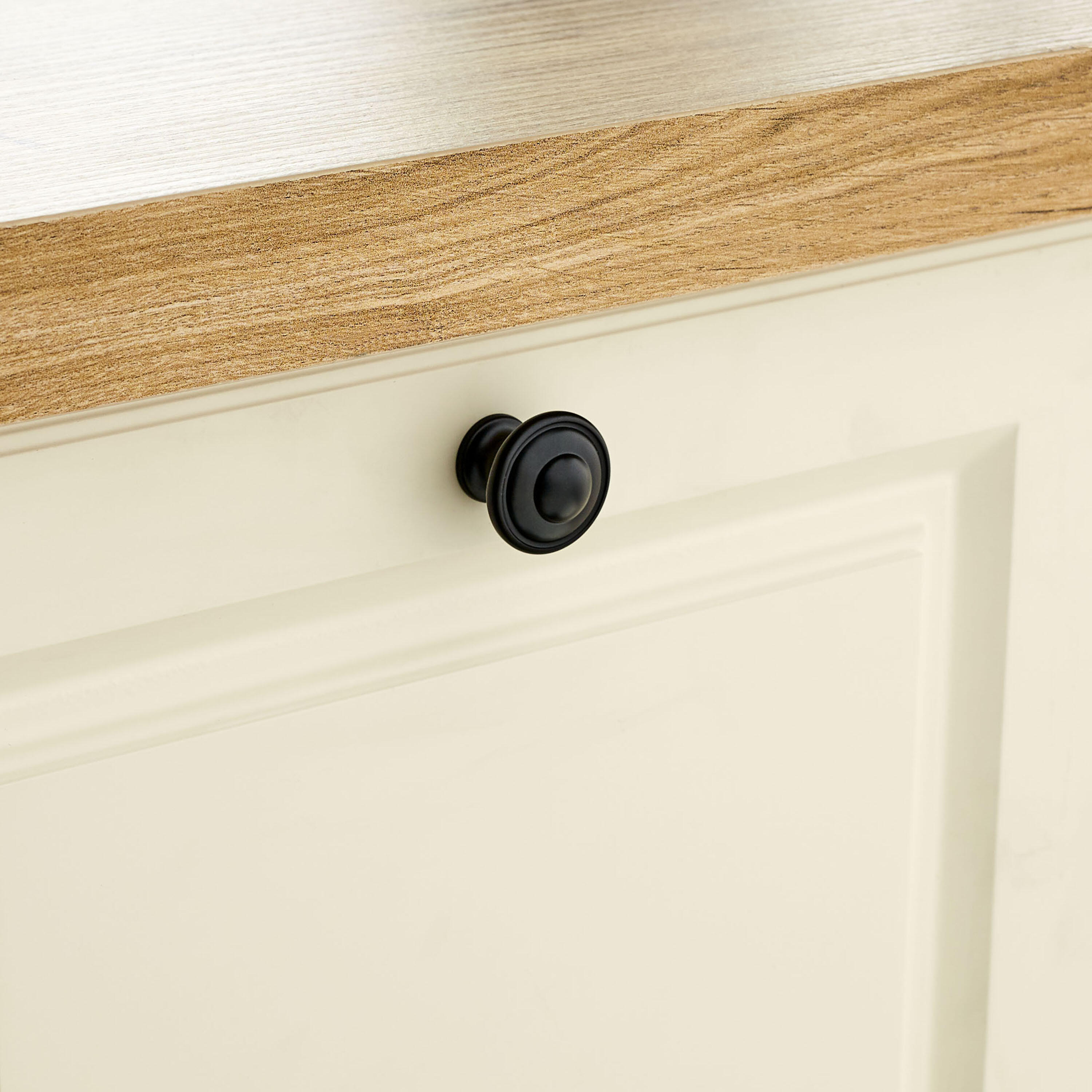 Pomolo per mobili INSPIRE paros in zama nero verniciato opaco  Ø 27.5 mm - 4