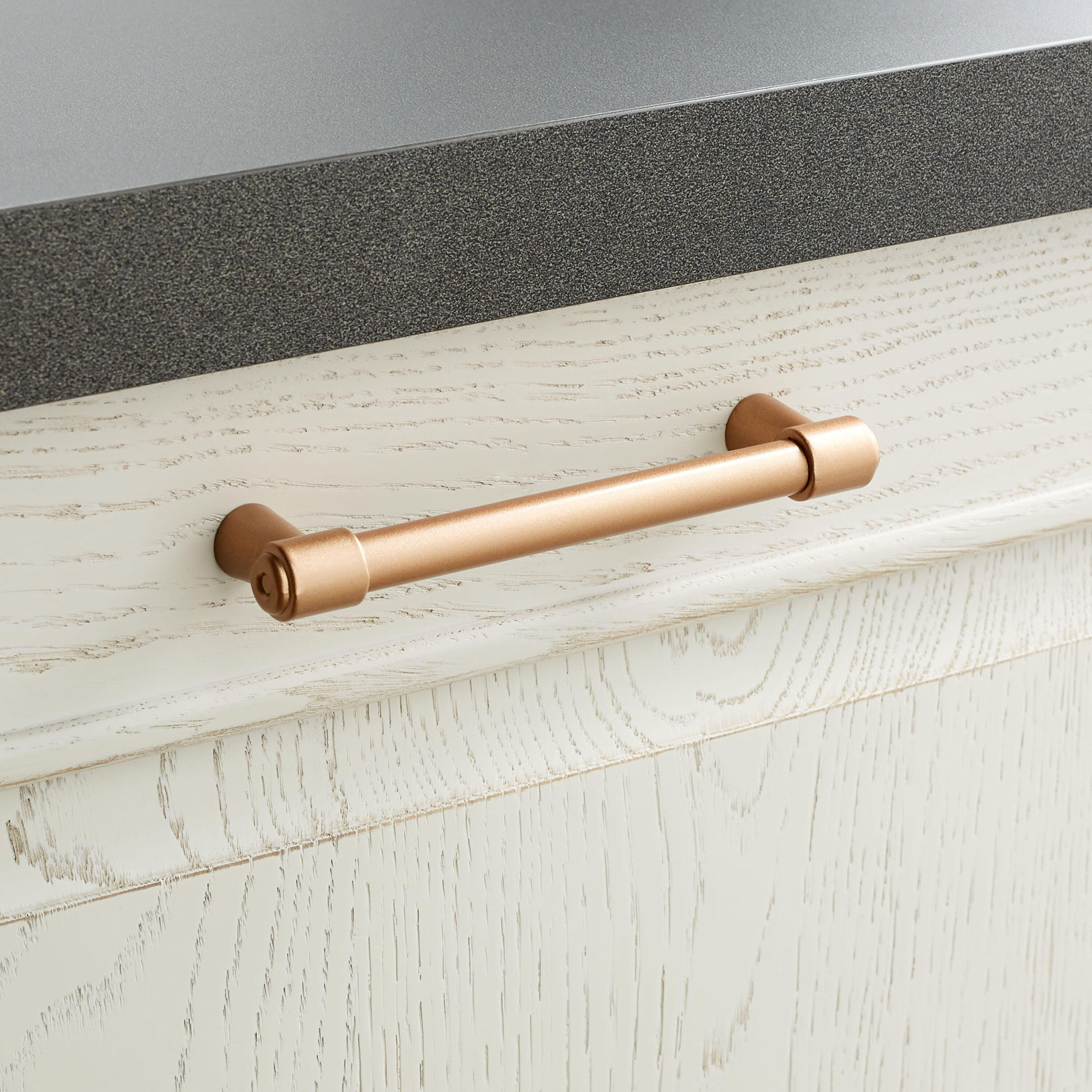 10 Maniglie Per Mobili THEA Effetto Acciaio Inox - Distanza Fori 128mm, Da SO-TECH - Foto 3