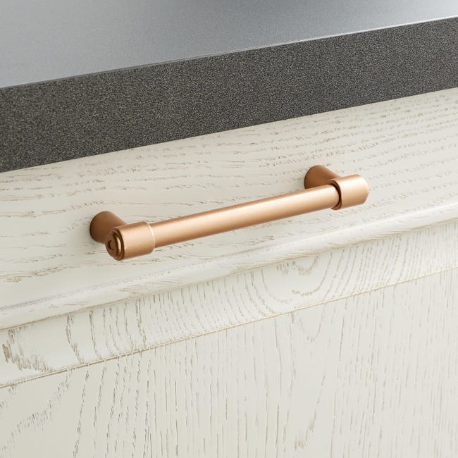 10 Maniglie Per Mobili THEA Effetto Acciaio Inox - Distanza Fori 128mm, Da SO-TECH - Foto 3