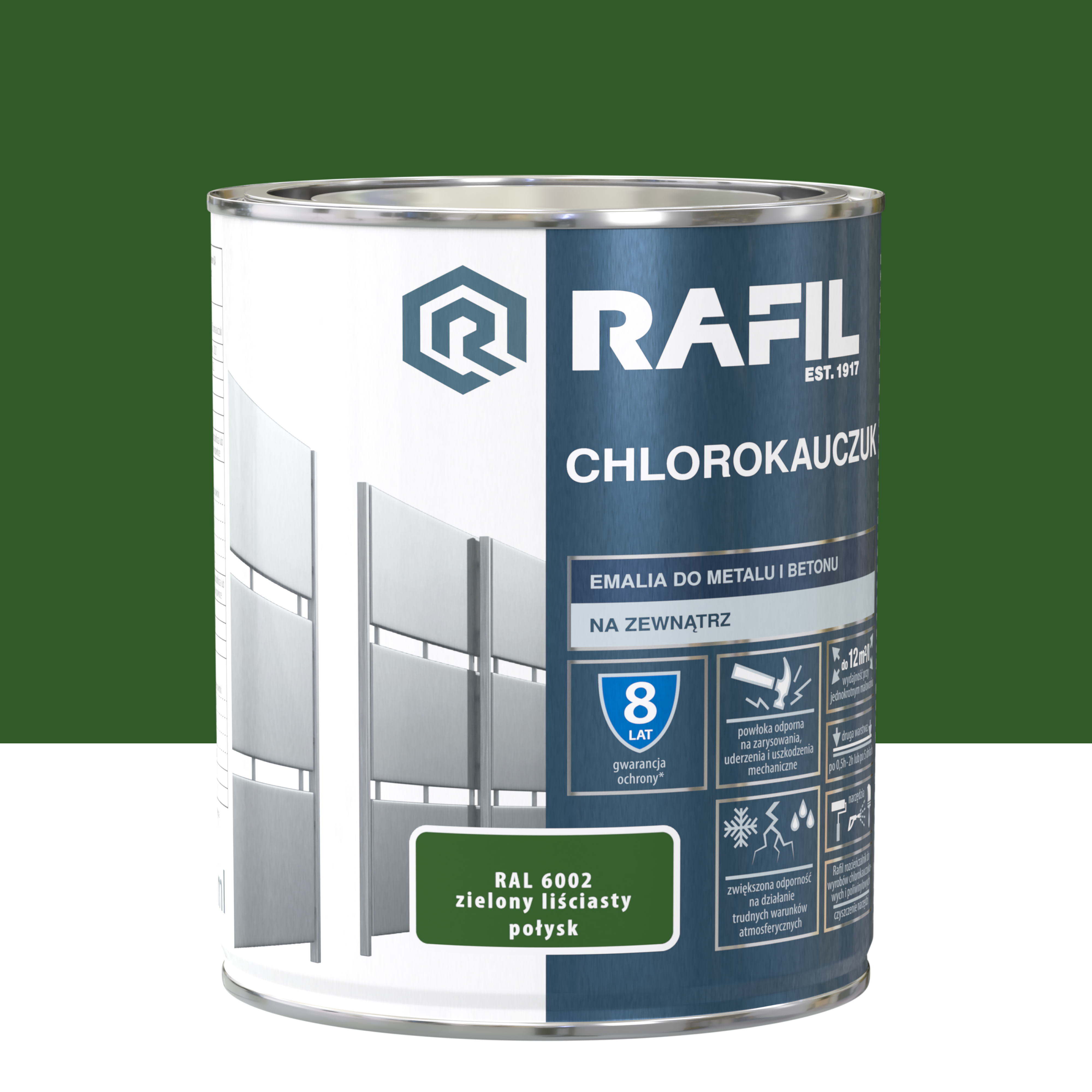 RAFIL Chlorok zielony liściasty RAL6002 0,75L