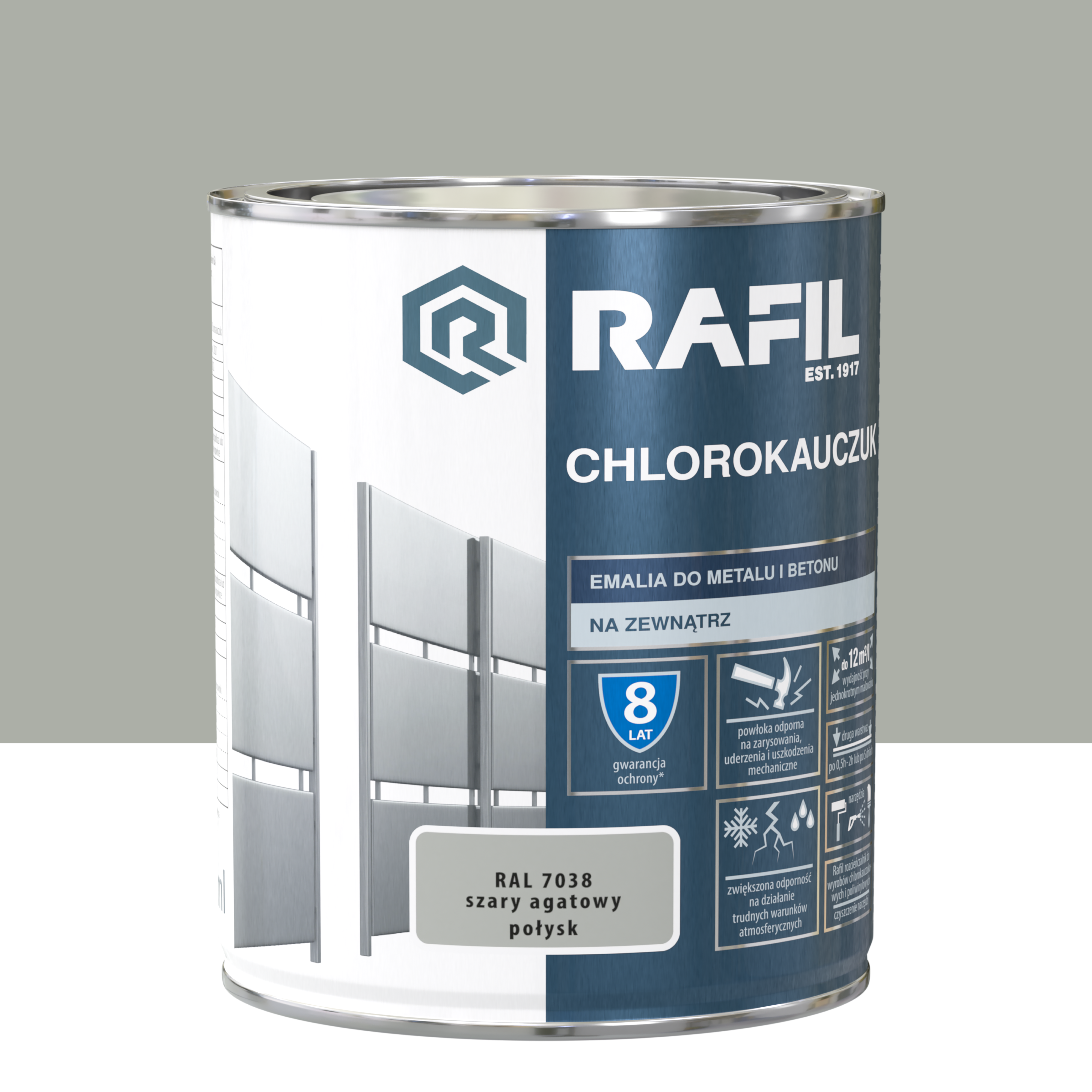 RAFIL Chlorok szary agatowy RAL7038 0,75L