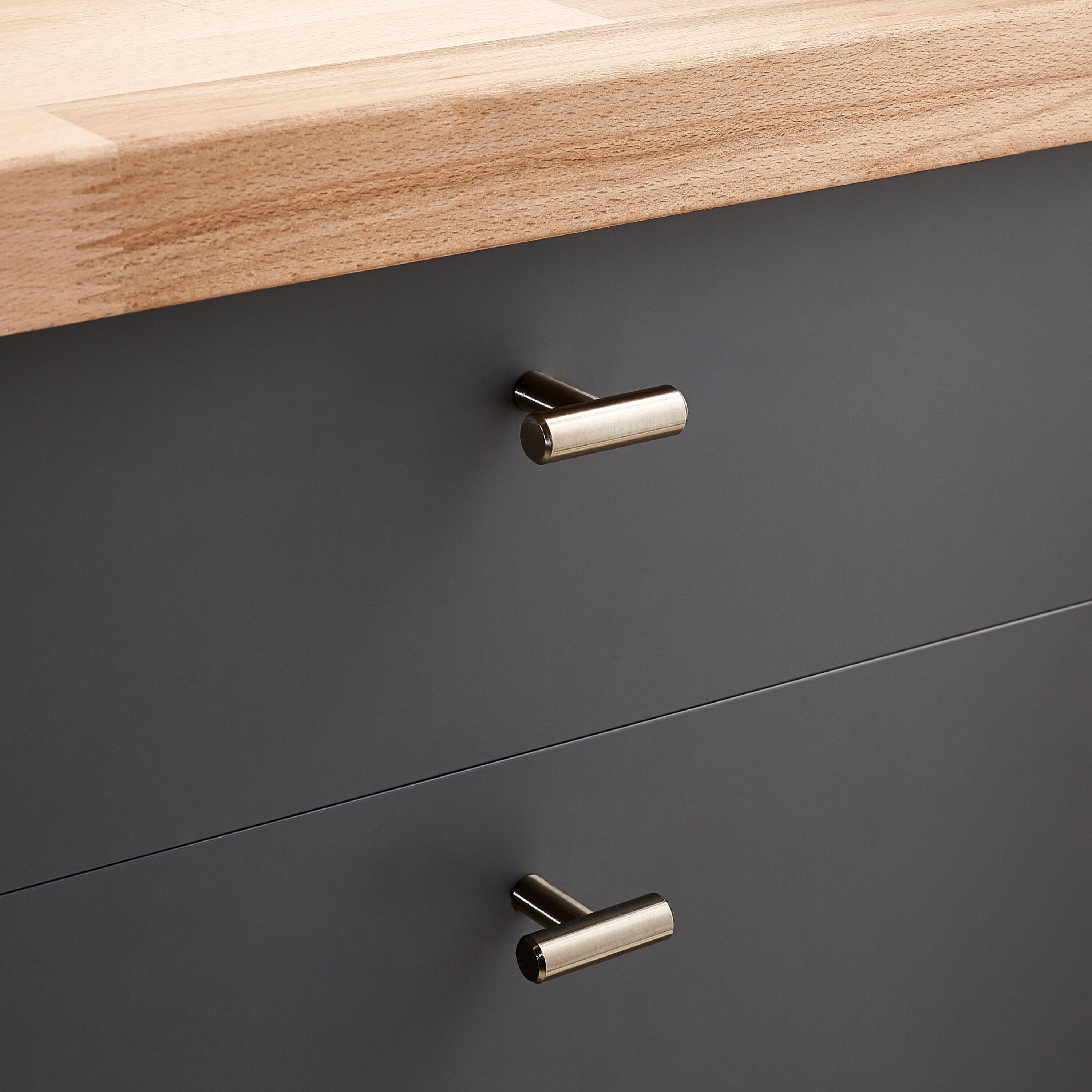 Pomolo per mobili INSPIRE urban in acciaio argento spazzolato opaco H 40 mm L 12 mm - 5