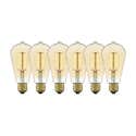 Set Di 6 Coprilampadine Per Candela E14 In Ferro Bianco – Gocce Per Lampadario 25x80 Mm