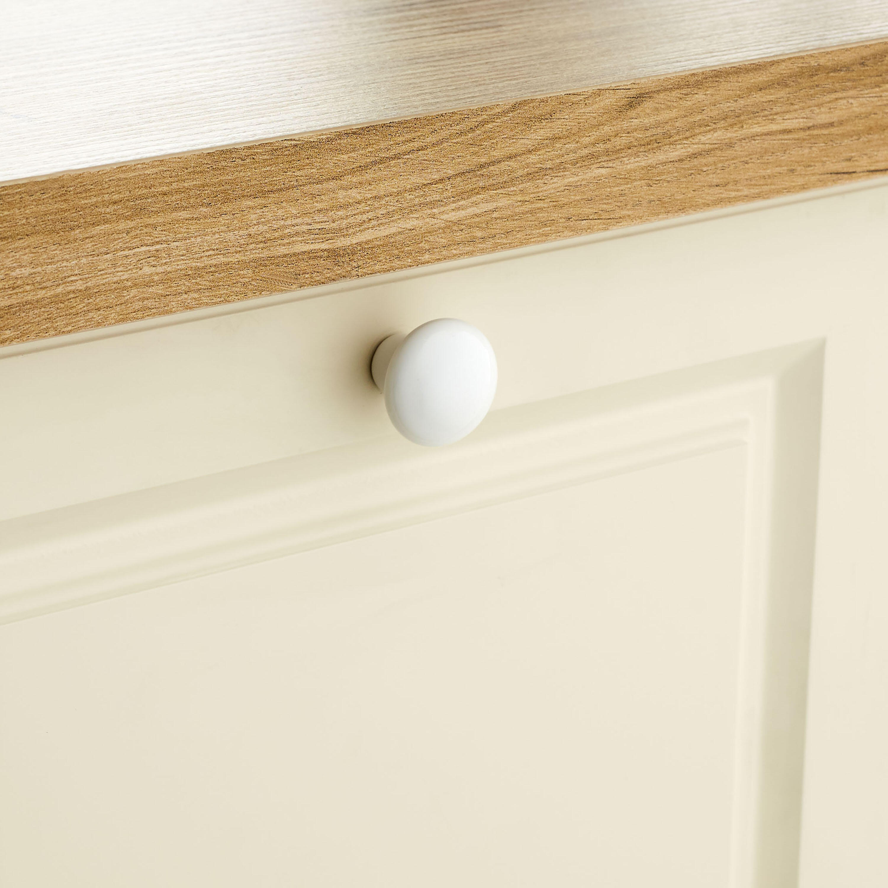 Pomolo per mobili INSPIRE tillie in ceramica bianco verniciato lucido  ø 28.5 mm, 1 pezzo - 4
