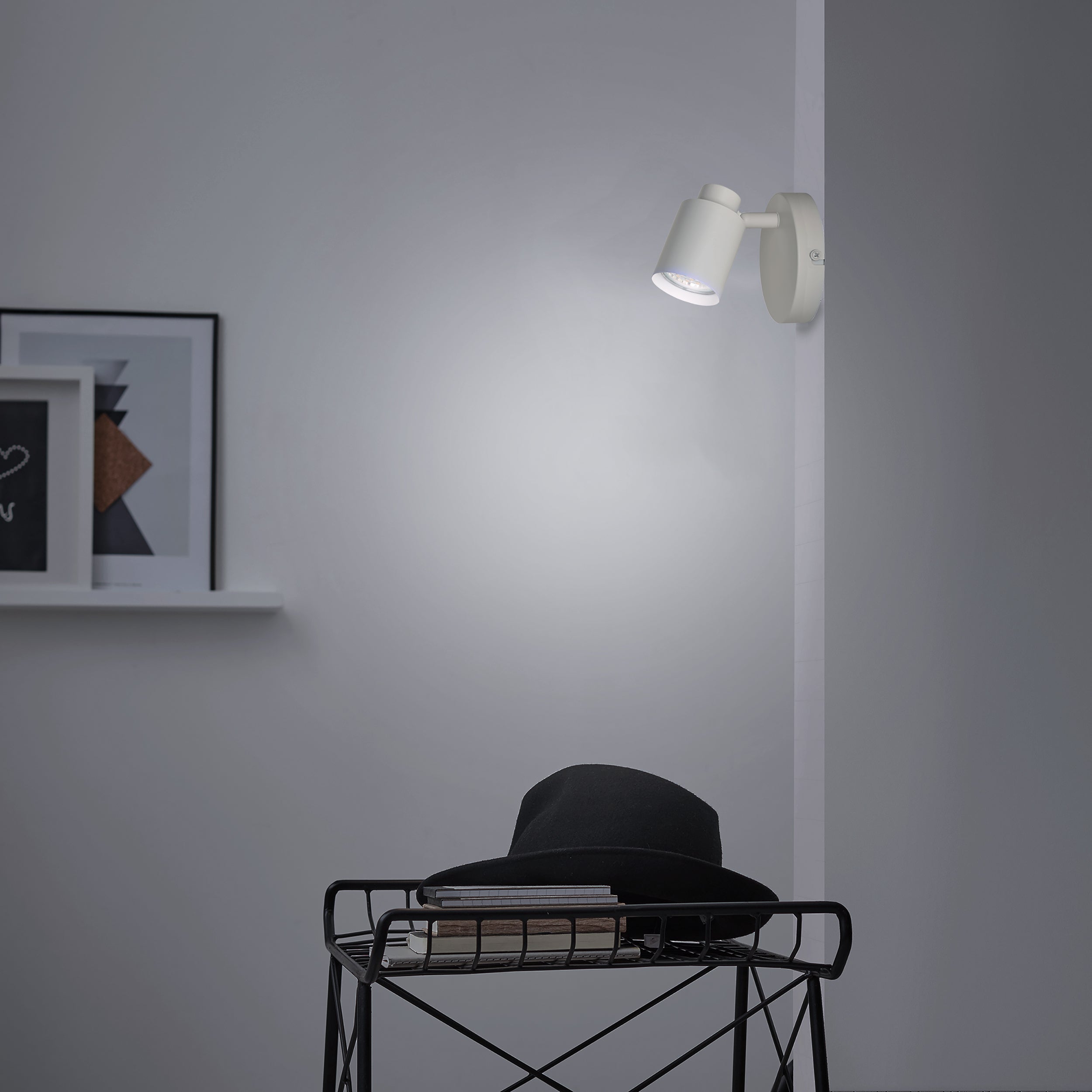 Foco decorativo sem lâmpada Tekla Inspire GU10 1 luz pintado branco - 10