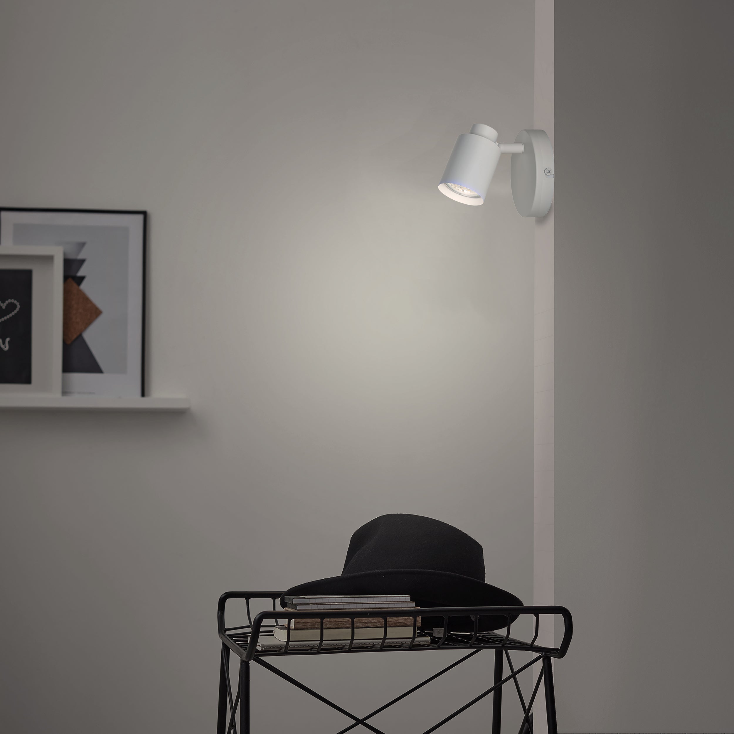 Foco decorativo sem lâmpada Tekla Inspire GU10 1 luz pintado branco - 9