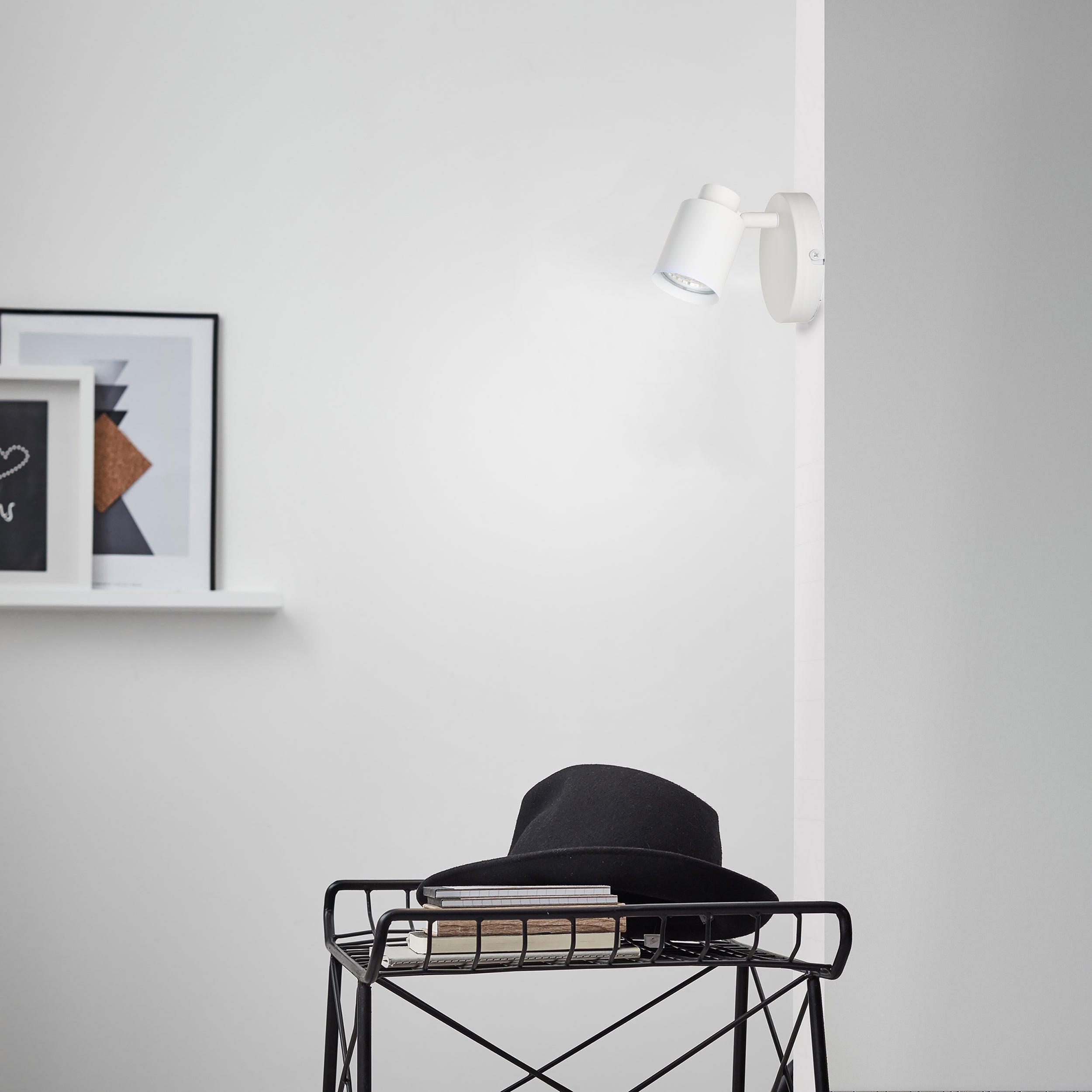Foco decorativo sem lâmpada Tekla Inspire GU10 1 luz pintado branco - 8