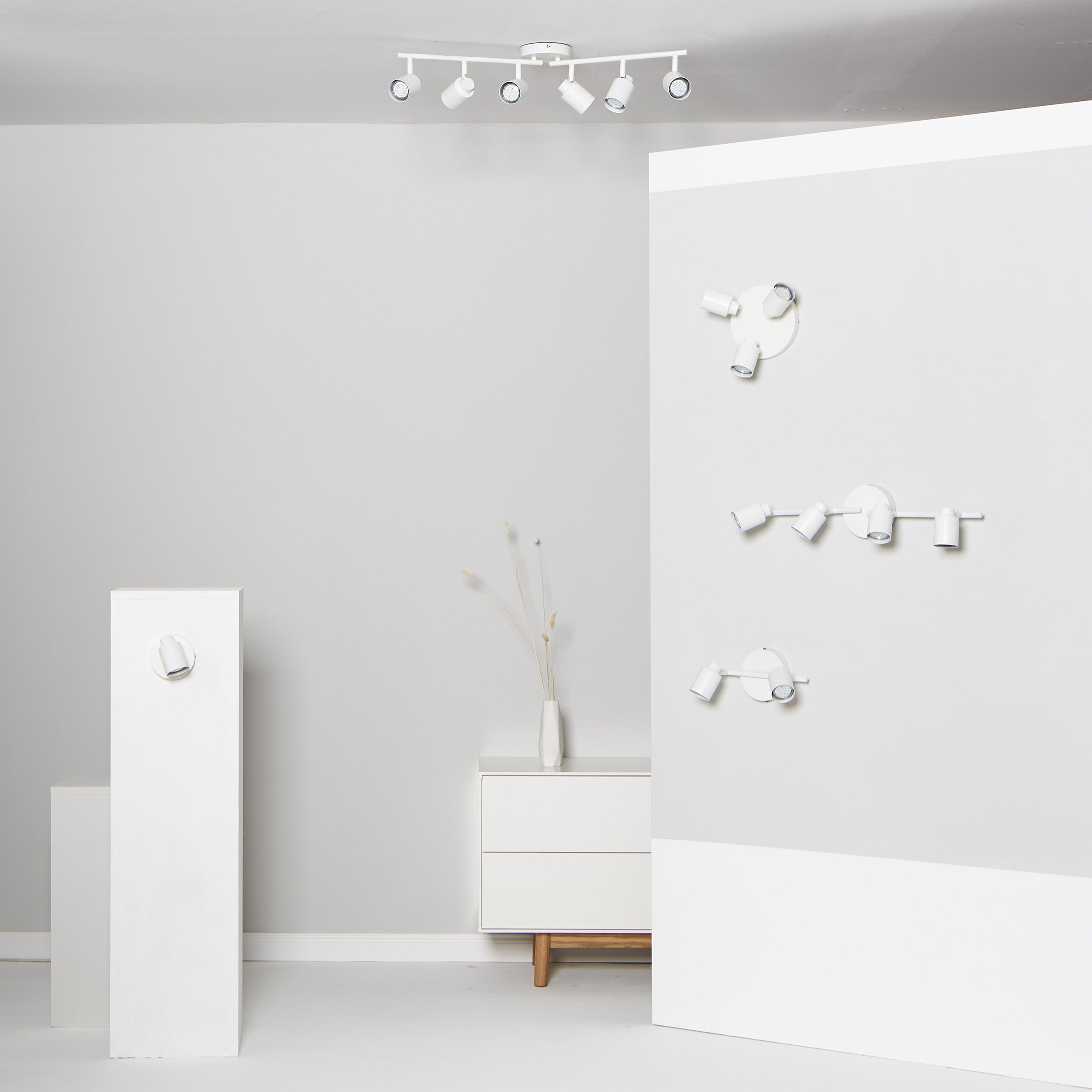 Foco decorativo sem lâmpada Tekla Inspire GU10 1 luz pintado branco - 3