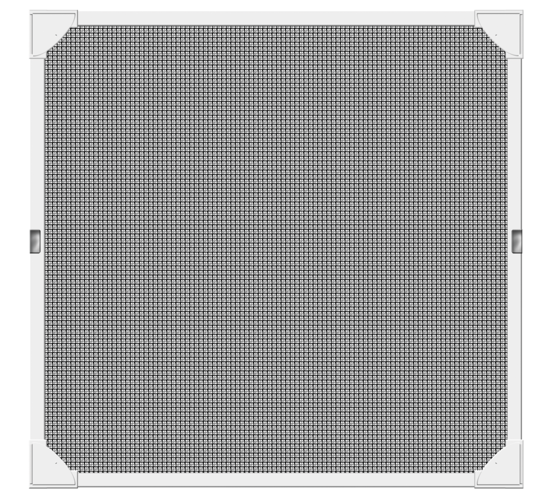 Mosquitera fija 120x120cm flexible magnética de pvc blanco recortable para ventana tela fibra de vidrio negra - 8