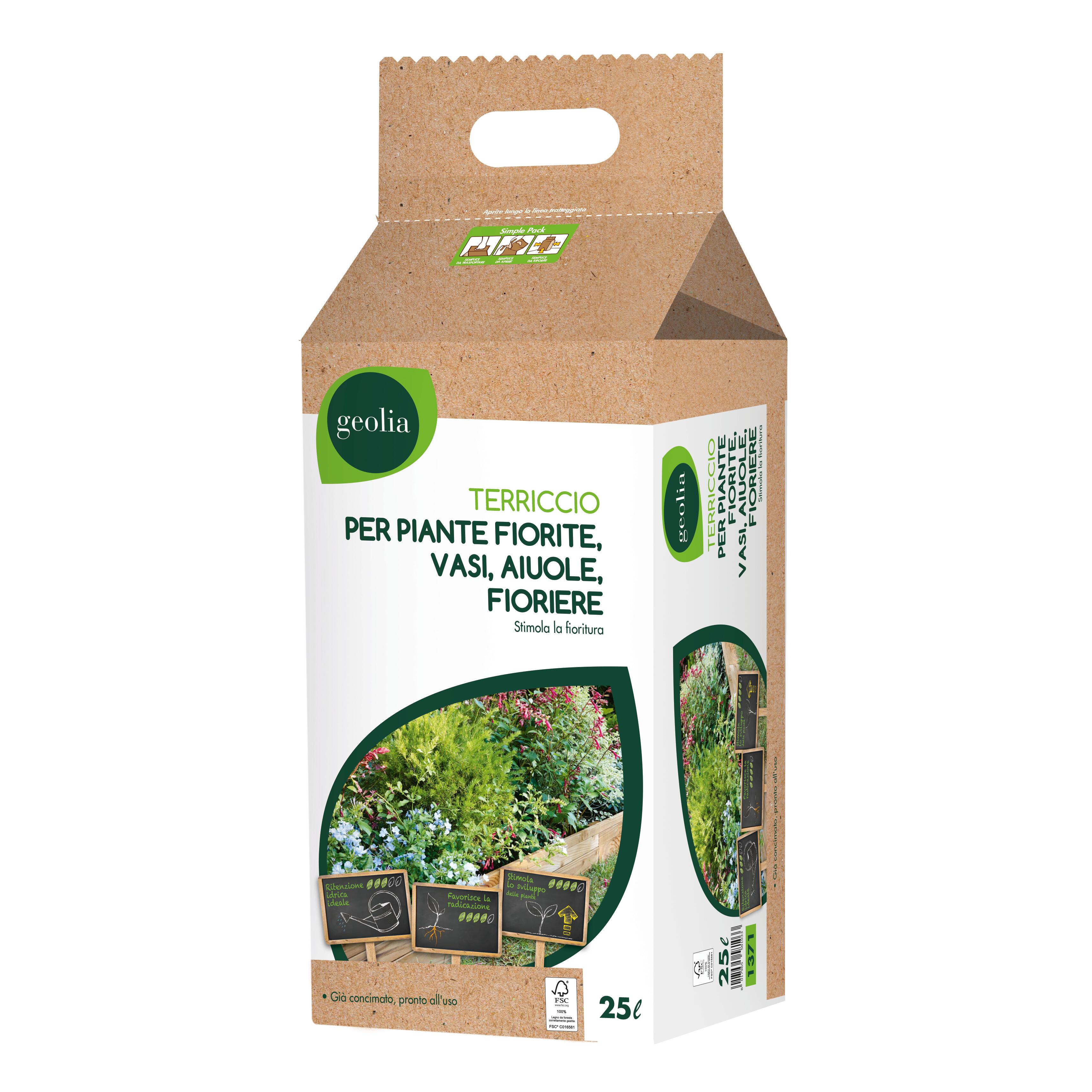 Terriccio GEOLIA pianta fiorita 25L - 2