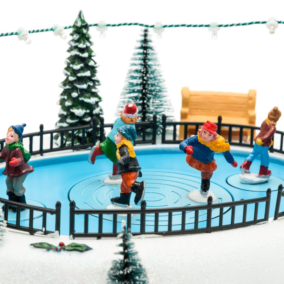 Villaggio di Natale Lago giacciato H 13 cm - 3