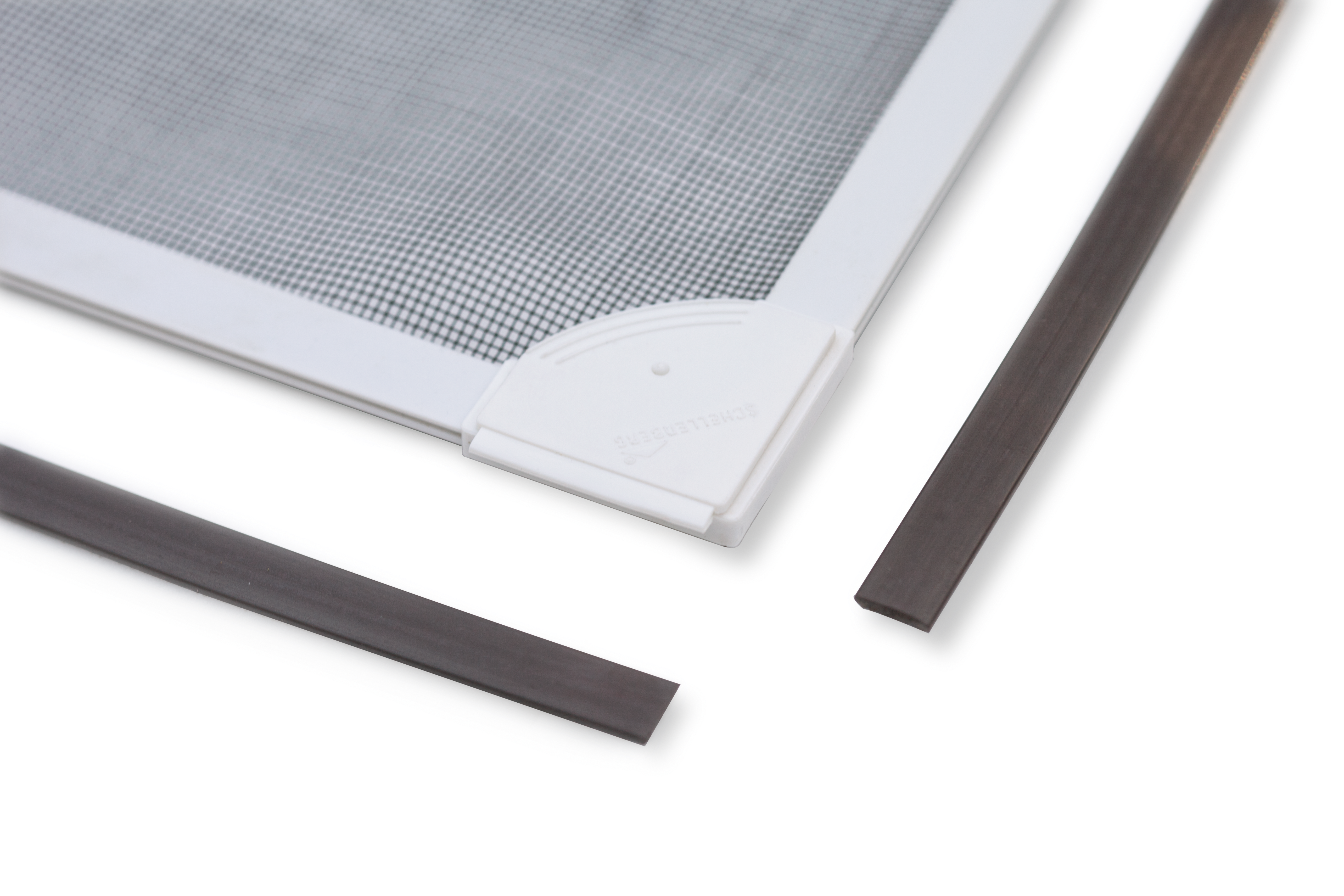 Mosquitera fija 120x120cm flexible magnética de pvc blanco recortable para ventana tela fibra de vidrio negra - 7