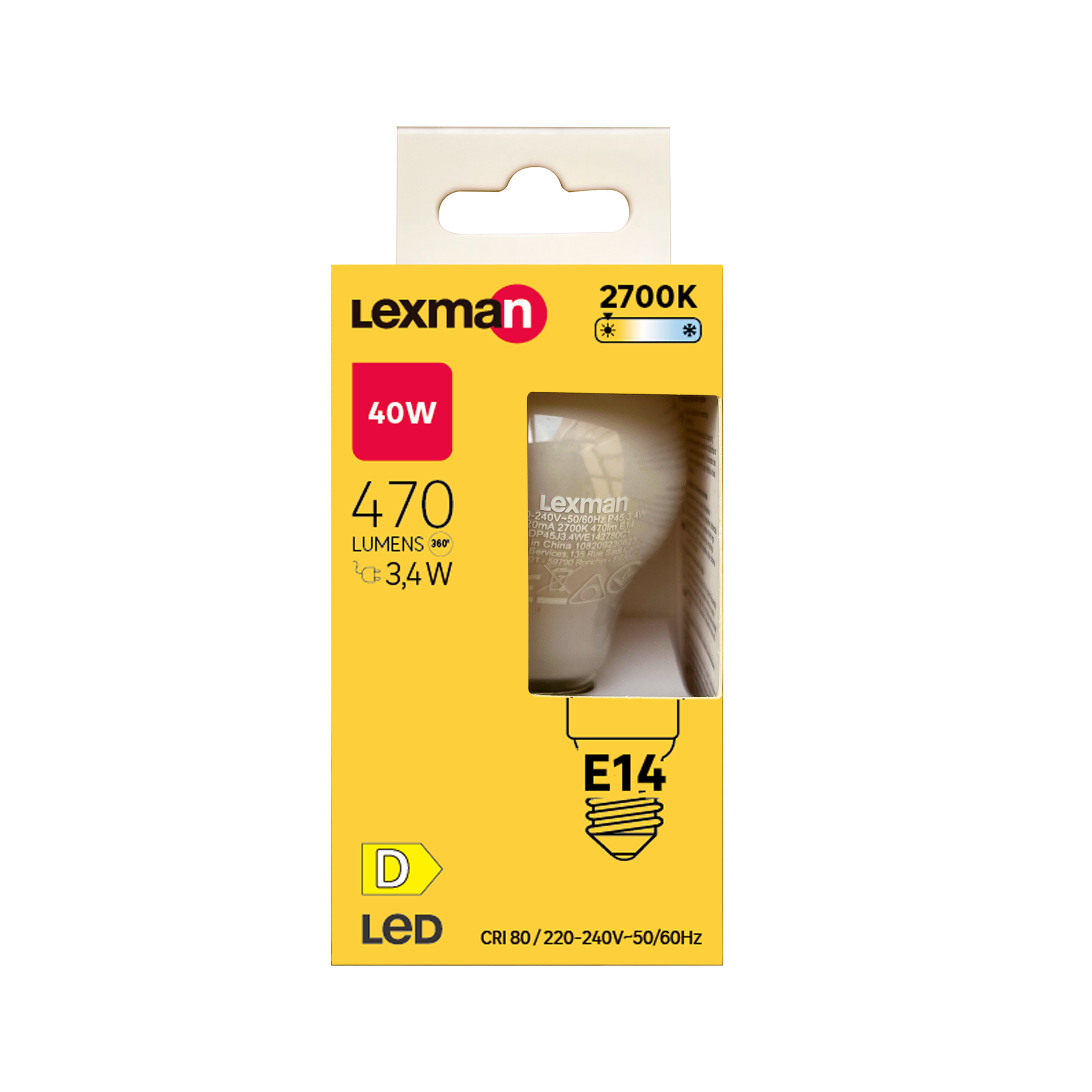 Lâmpada LED filamento P45 E14 470 lm 2700 k Lexman - 11
