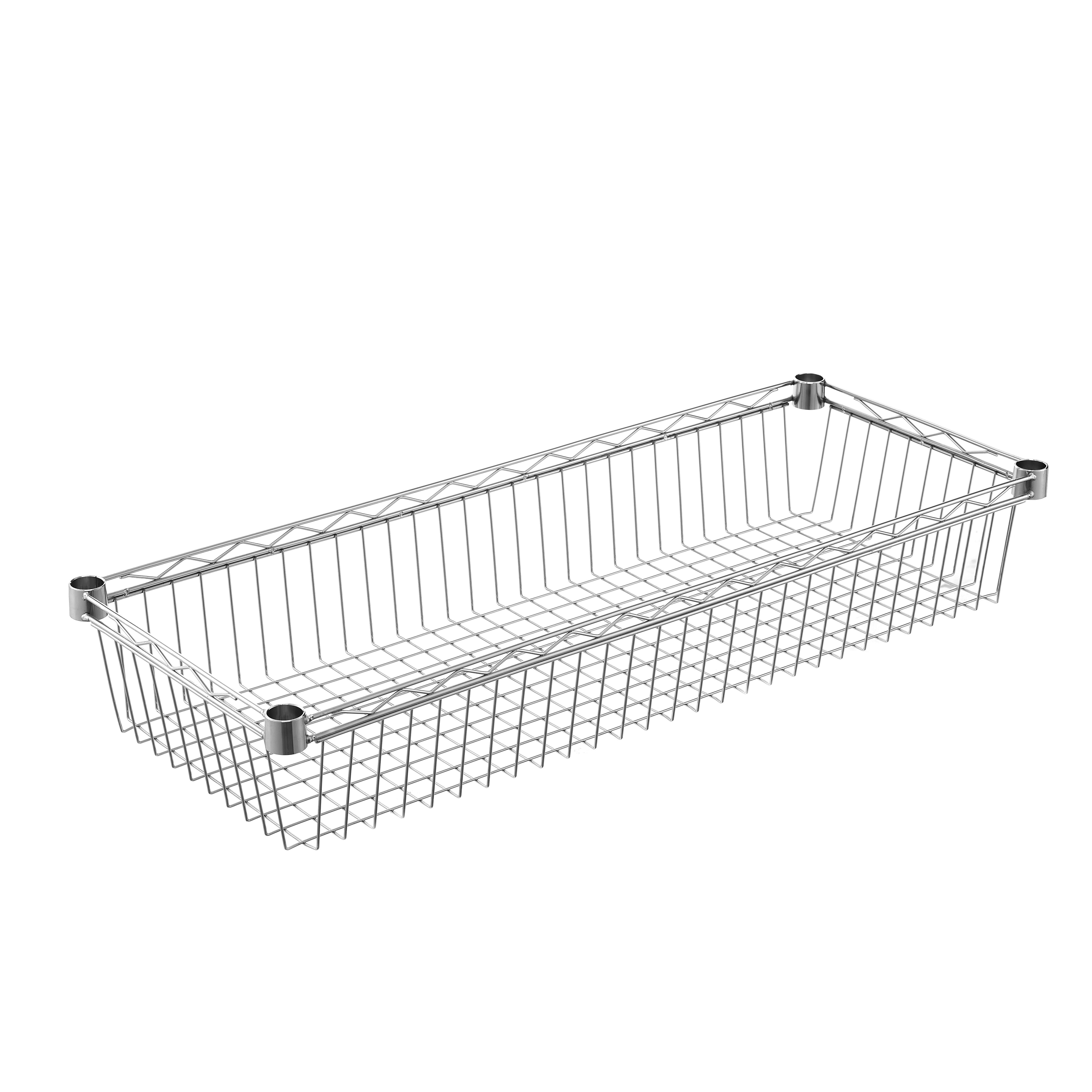 Bandeja spaceo para estantería cromada, 90 x 35 cm