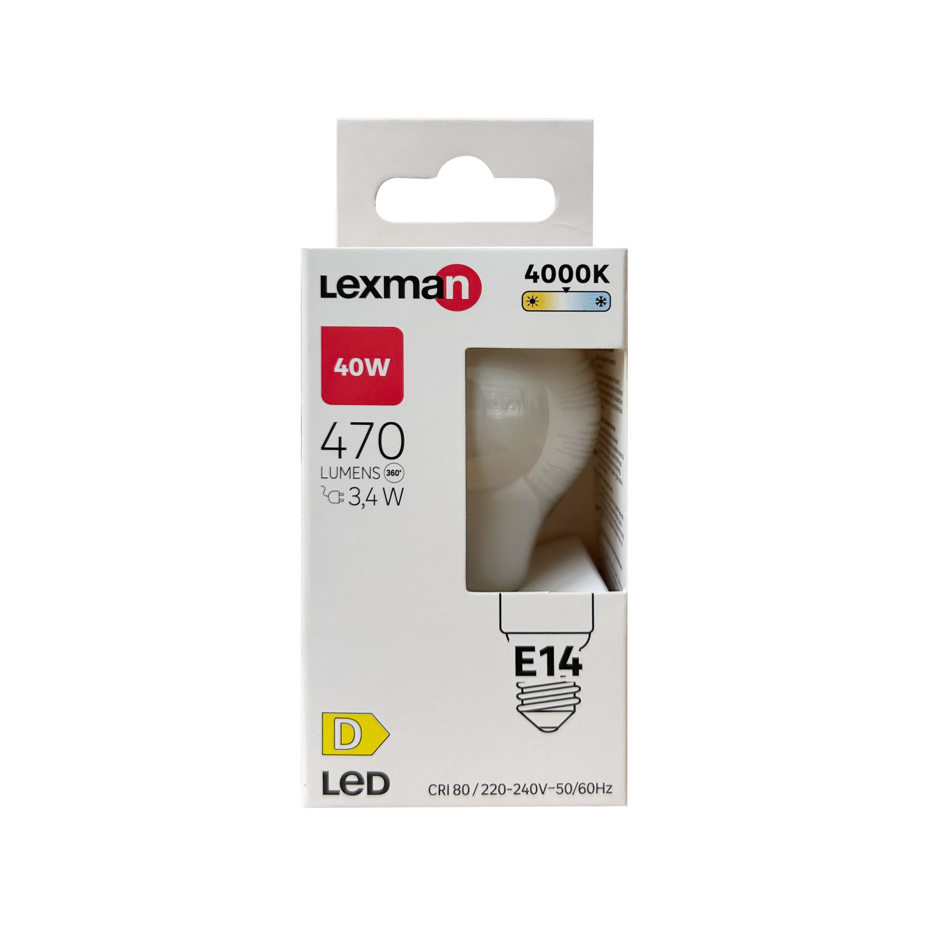 Lâmpada LED filamento IP45 E14 470 lm 4000 k Lexman - 10
