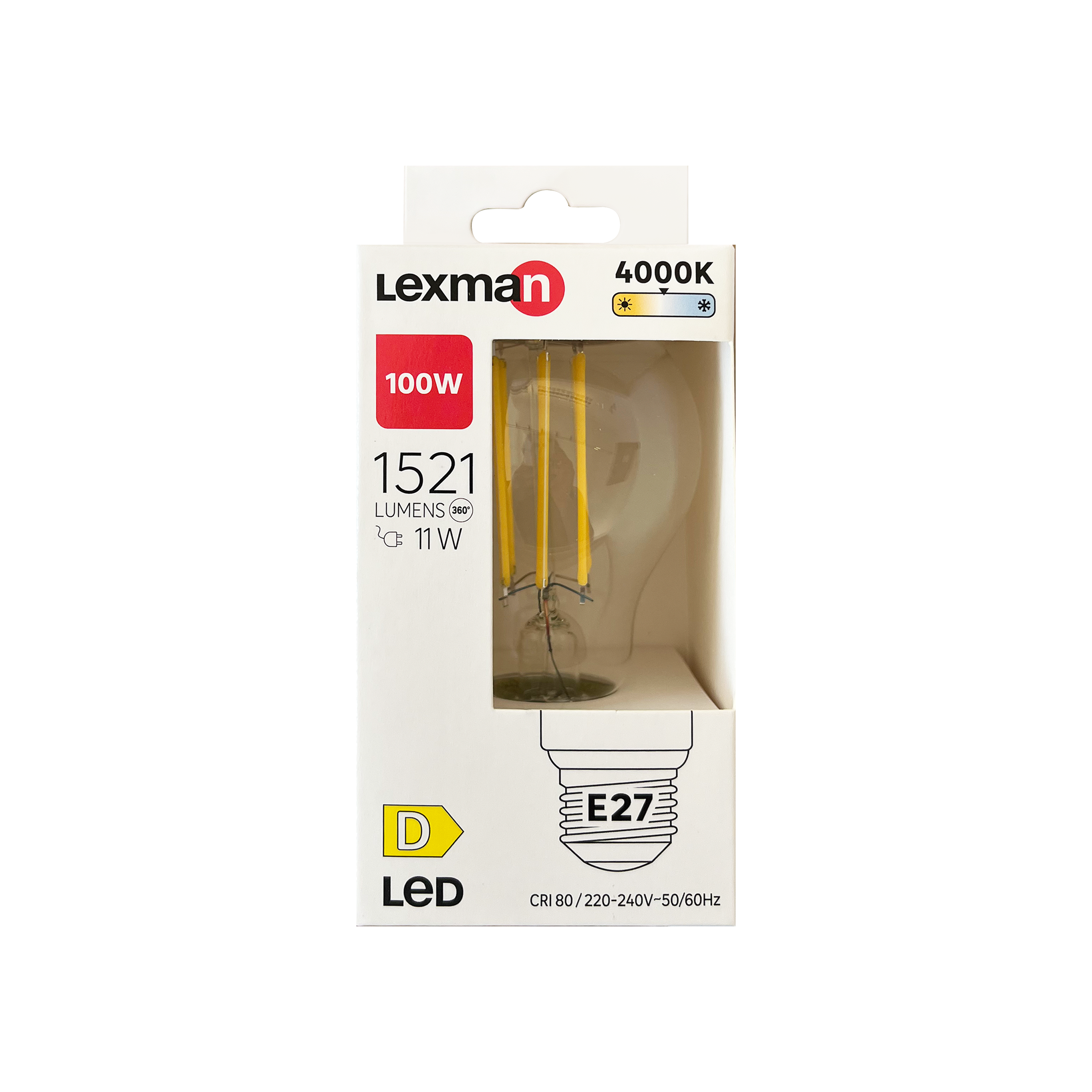 Ampoule led E27, 1521lm = 100W, blanc neutre, LEXMAN - 4