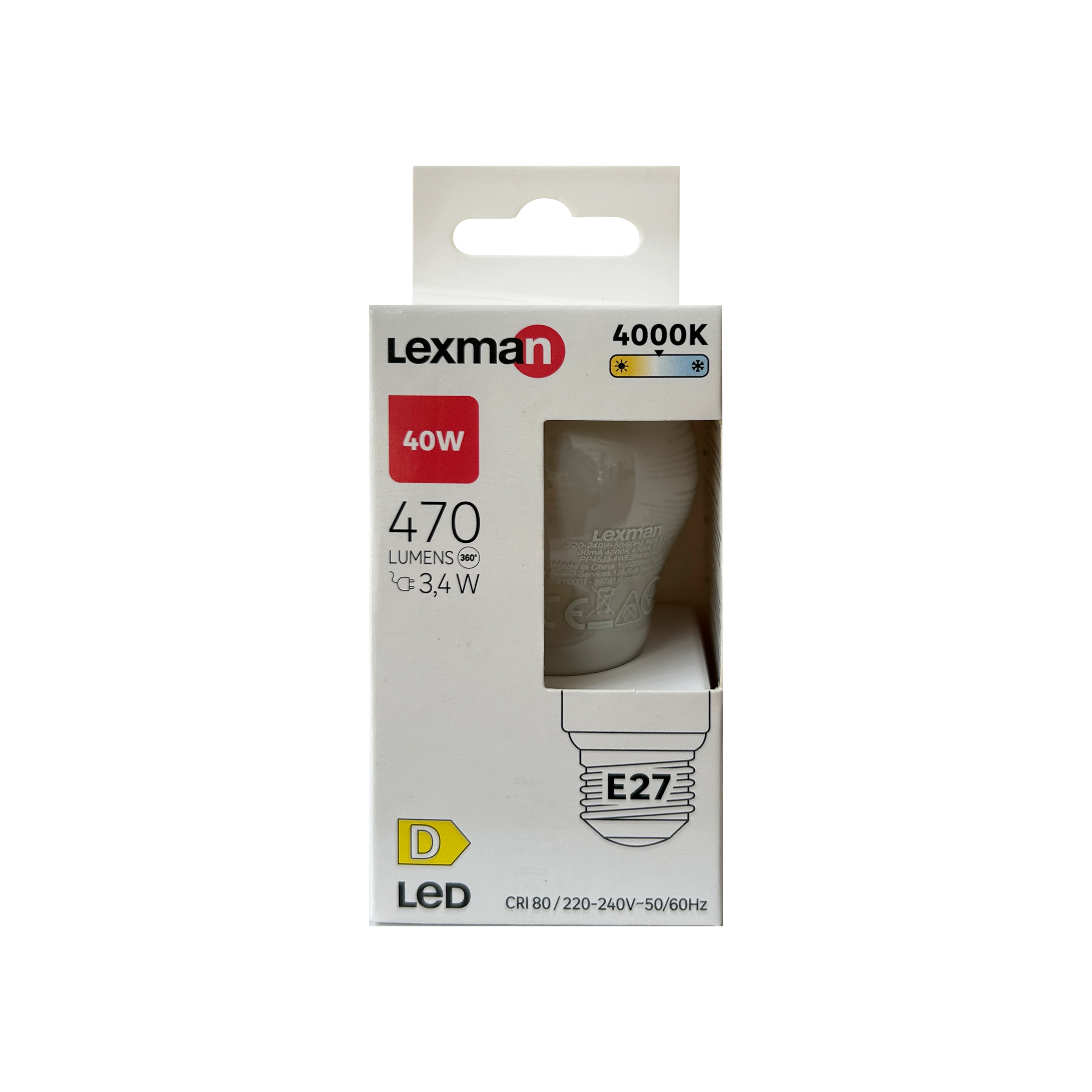Lâmpada LED filamento IP45 E27 470 lm 4000 k Milky - 11