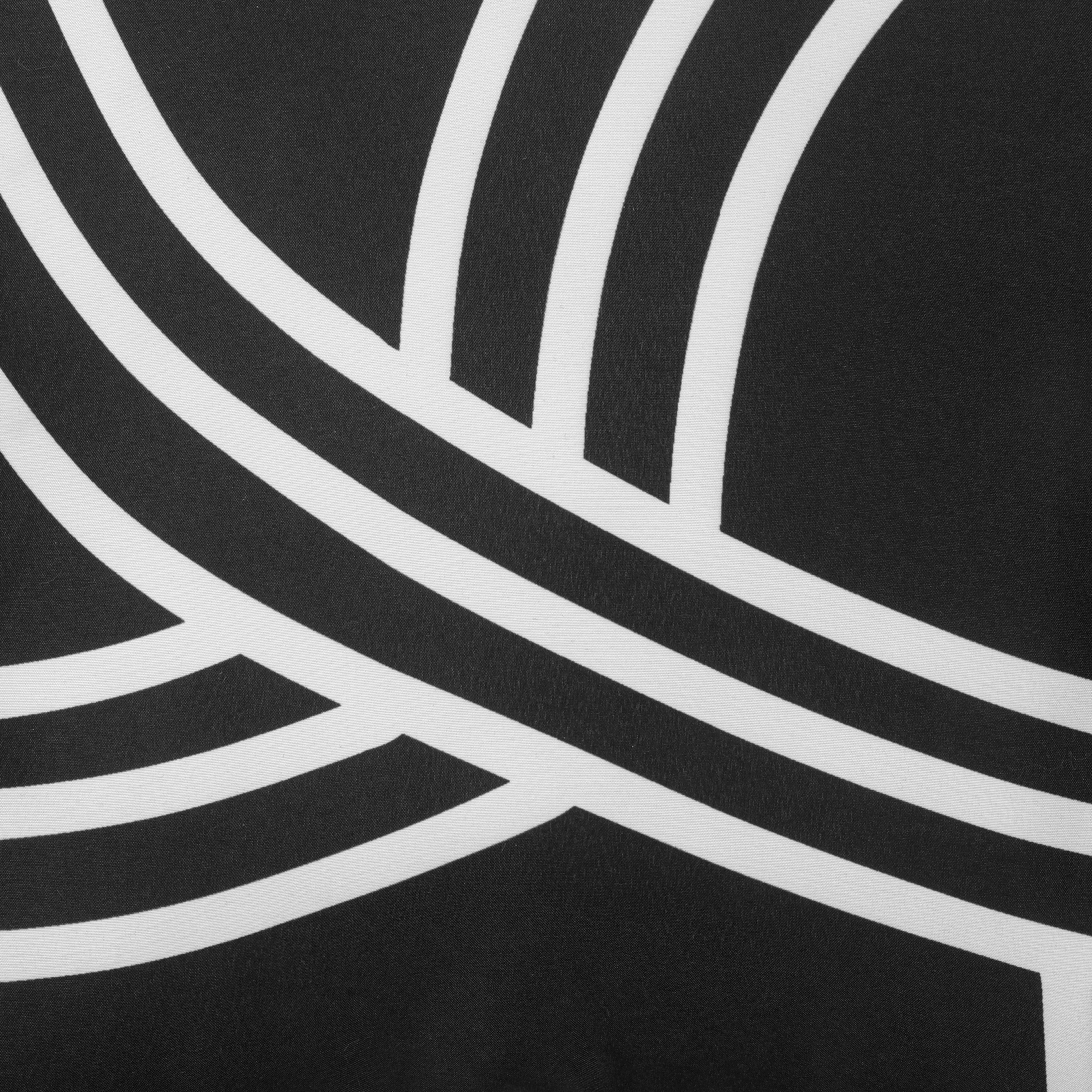 Almofada Henri 35x35 cm preto e branco - 8