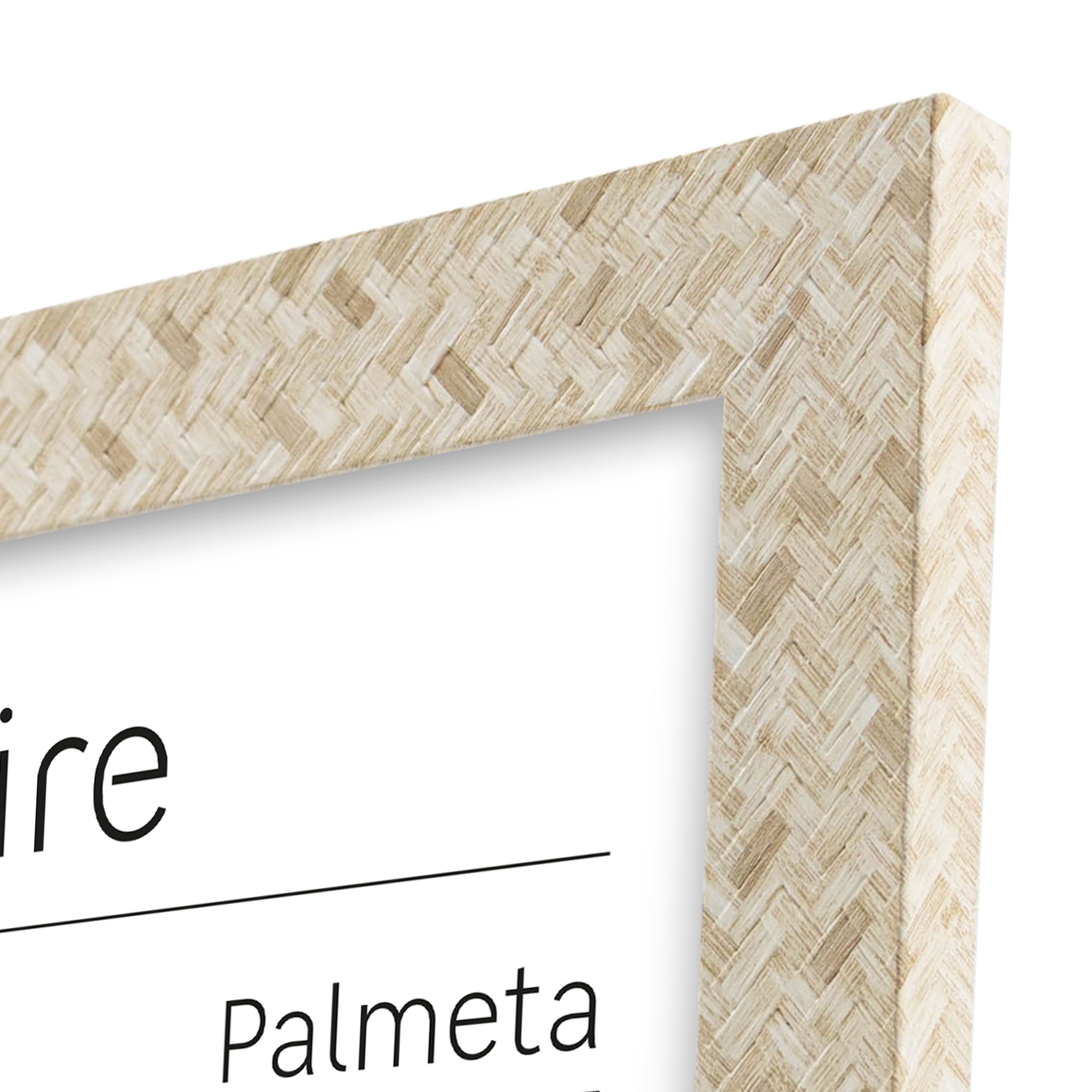 Cadre Palmeta, H.24 x l.18 cm beige, INSPIRE - 4