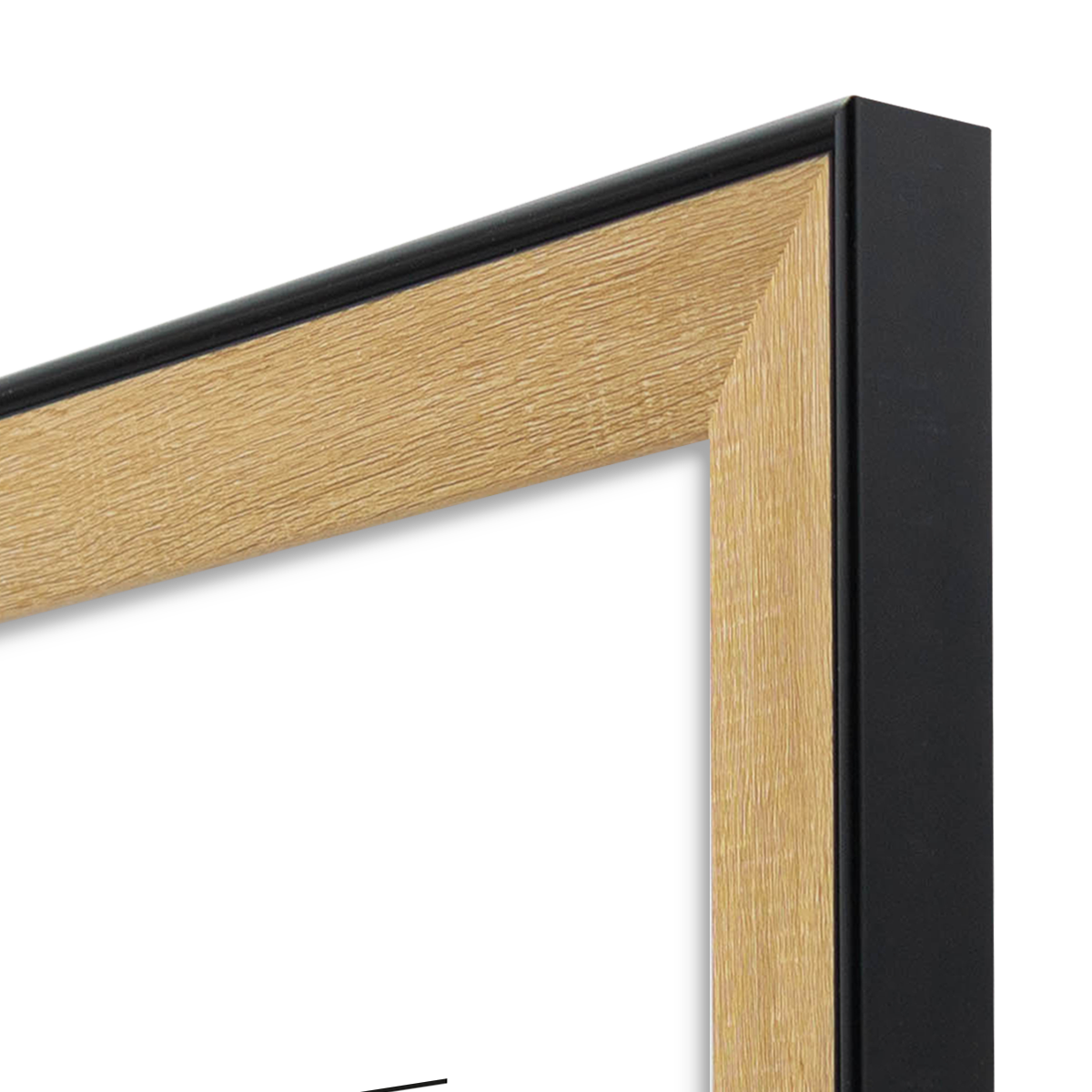 Cadre Indus, 50 x 70 cm naturel / noir, INSPIRE - 5