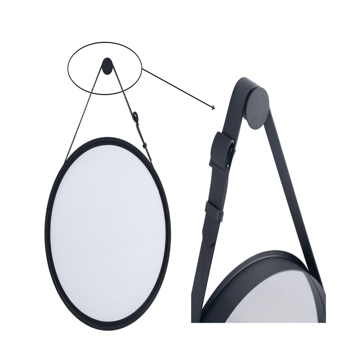 lustro na pasku z uchwytem łatwy montaż