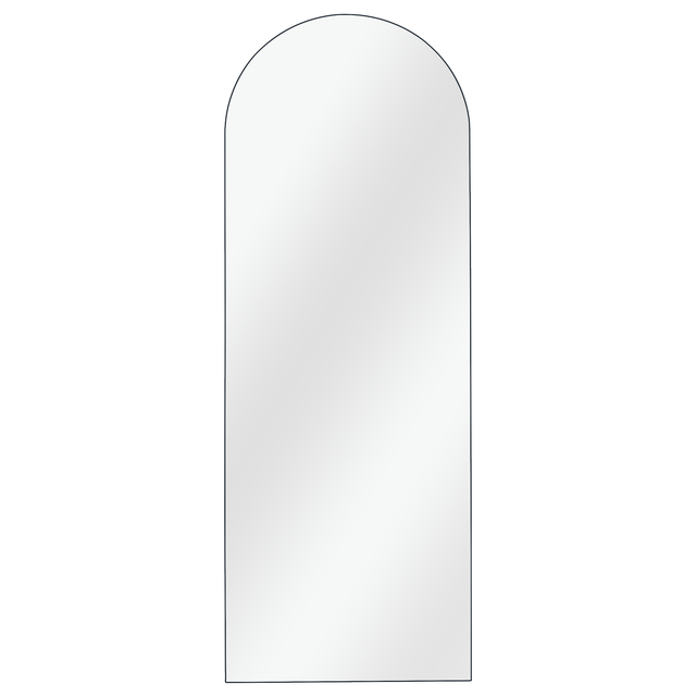 Specchio DESIGN ARCHE ovale in metallo nero 62 x 172 cm INSPIRE