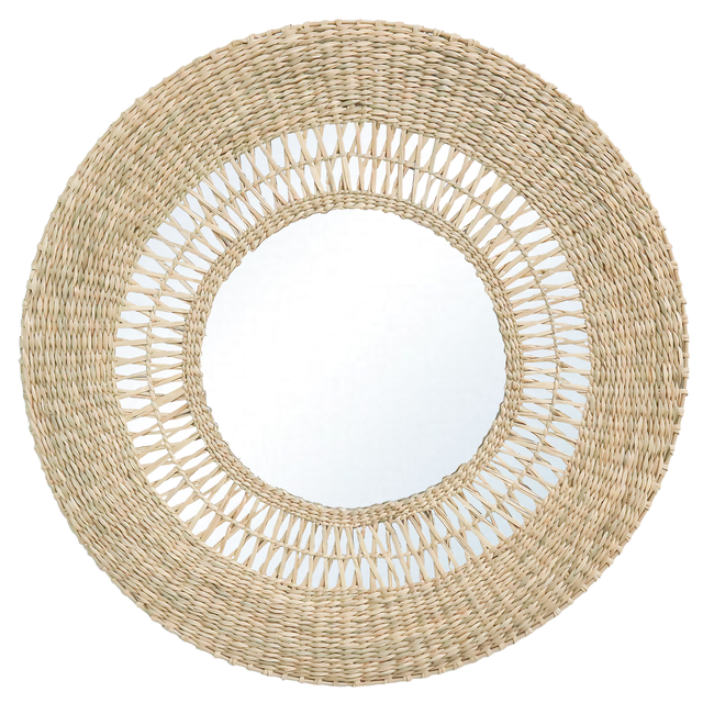 Lustro Sisal Sun natural trawa morska śr. 57 cm Inspire
