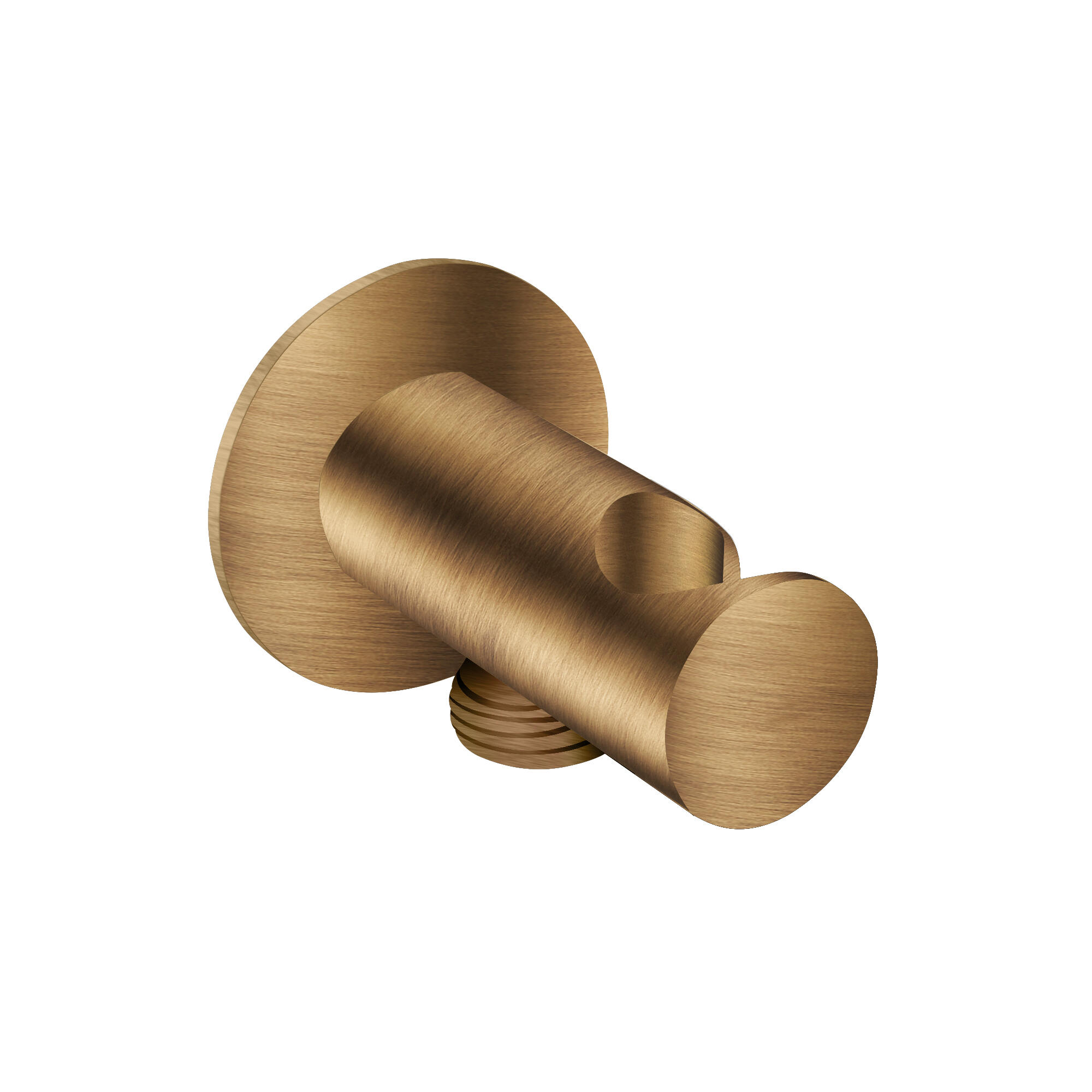 Toma de agua cilíndrica con soporte maier bronce mate