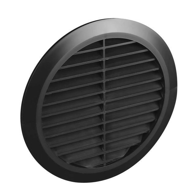 Kratka wentylacyjna OKRĄGŁA 125 mm czarna EQUATION