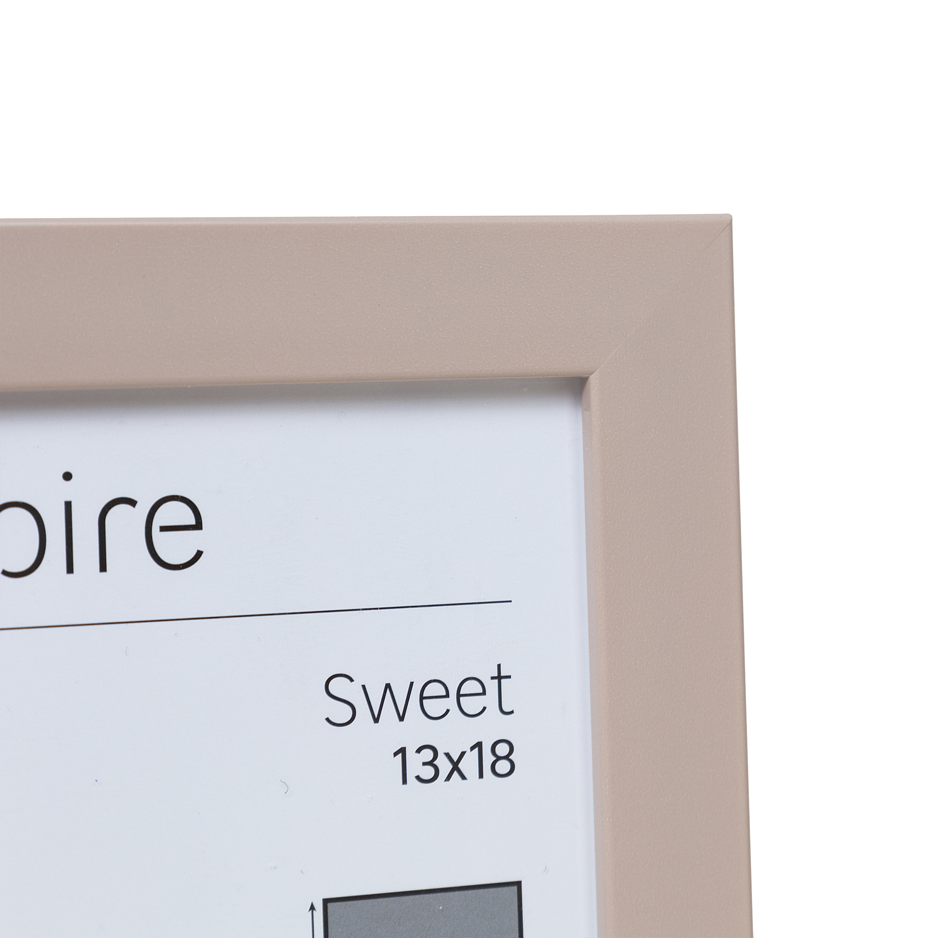 Cadre Sweet, H.18 x l.13 cm taupe, INSPIRE - 6