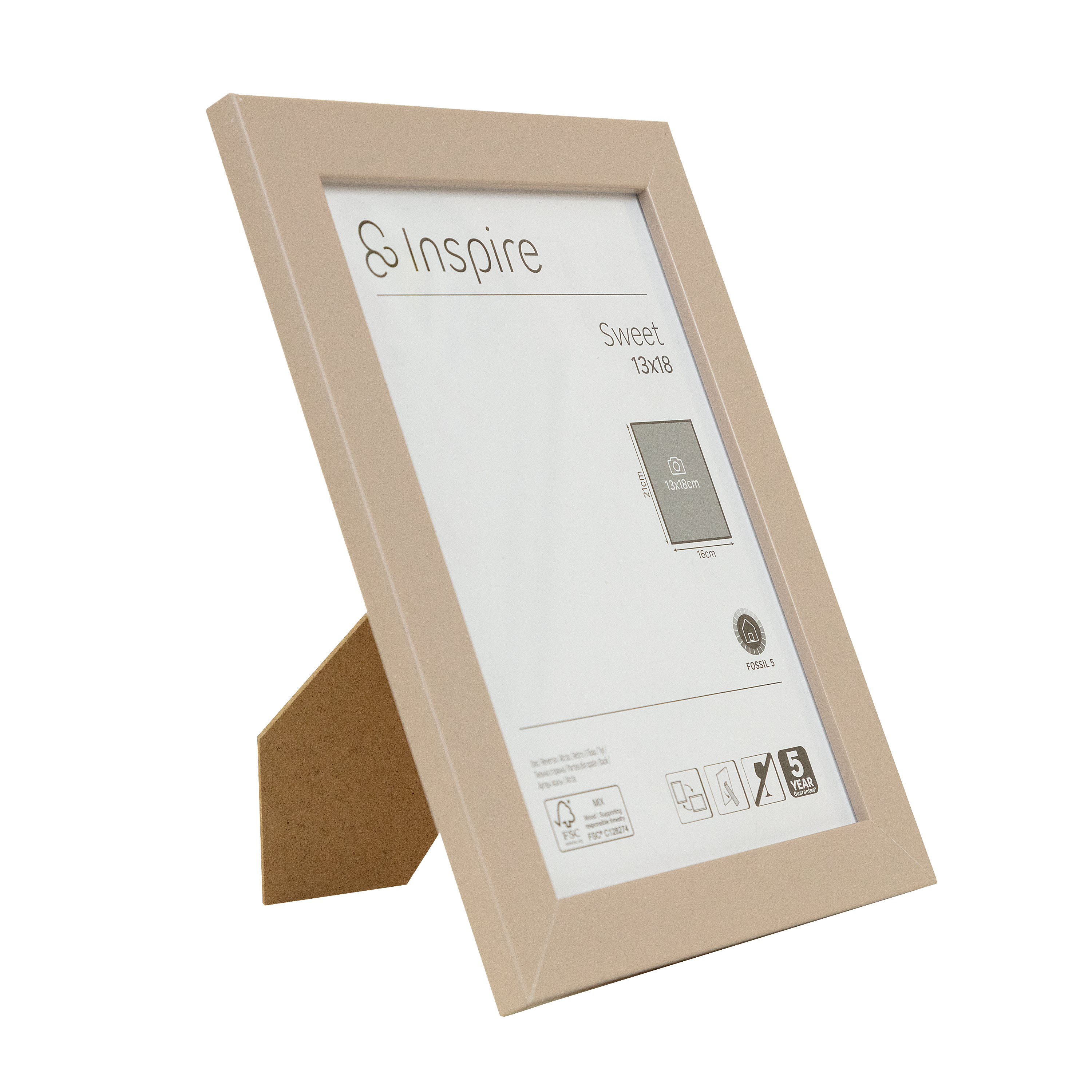 Cadre Sweet, H.18 x l.13 cm taupe, INSPIRE - 11