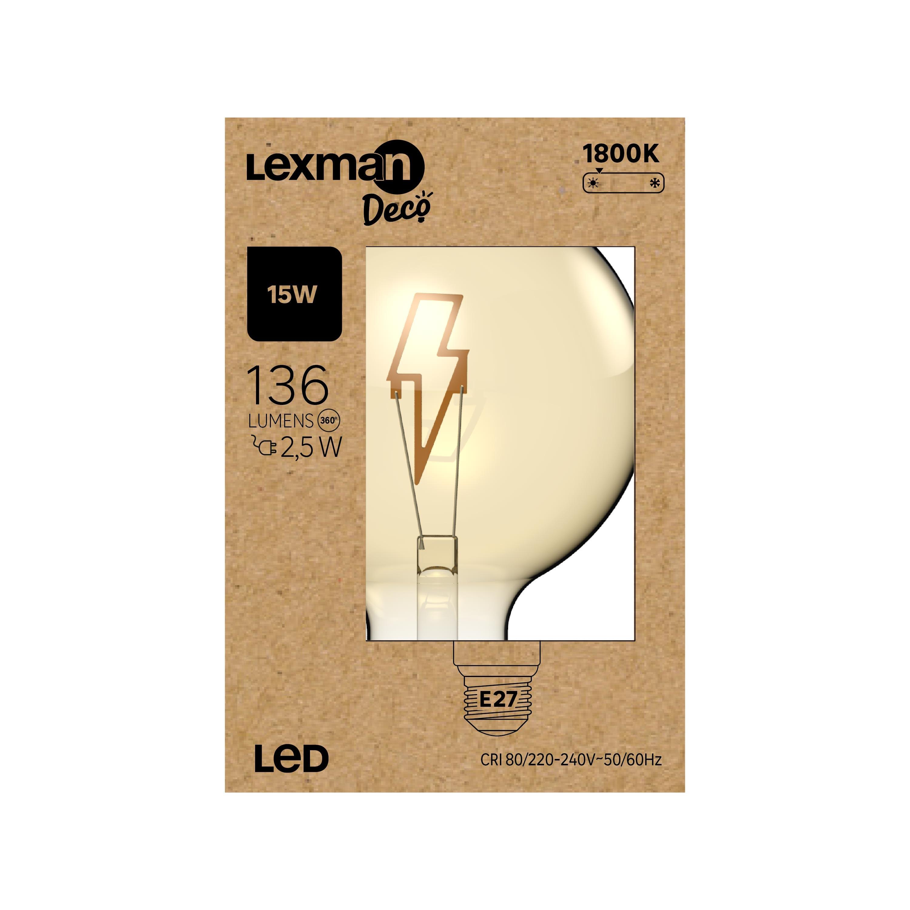 Lâmpada led filamentos Flash E27 136lm 1800k Lexman - 8