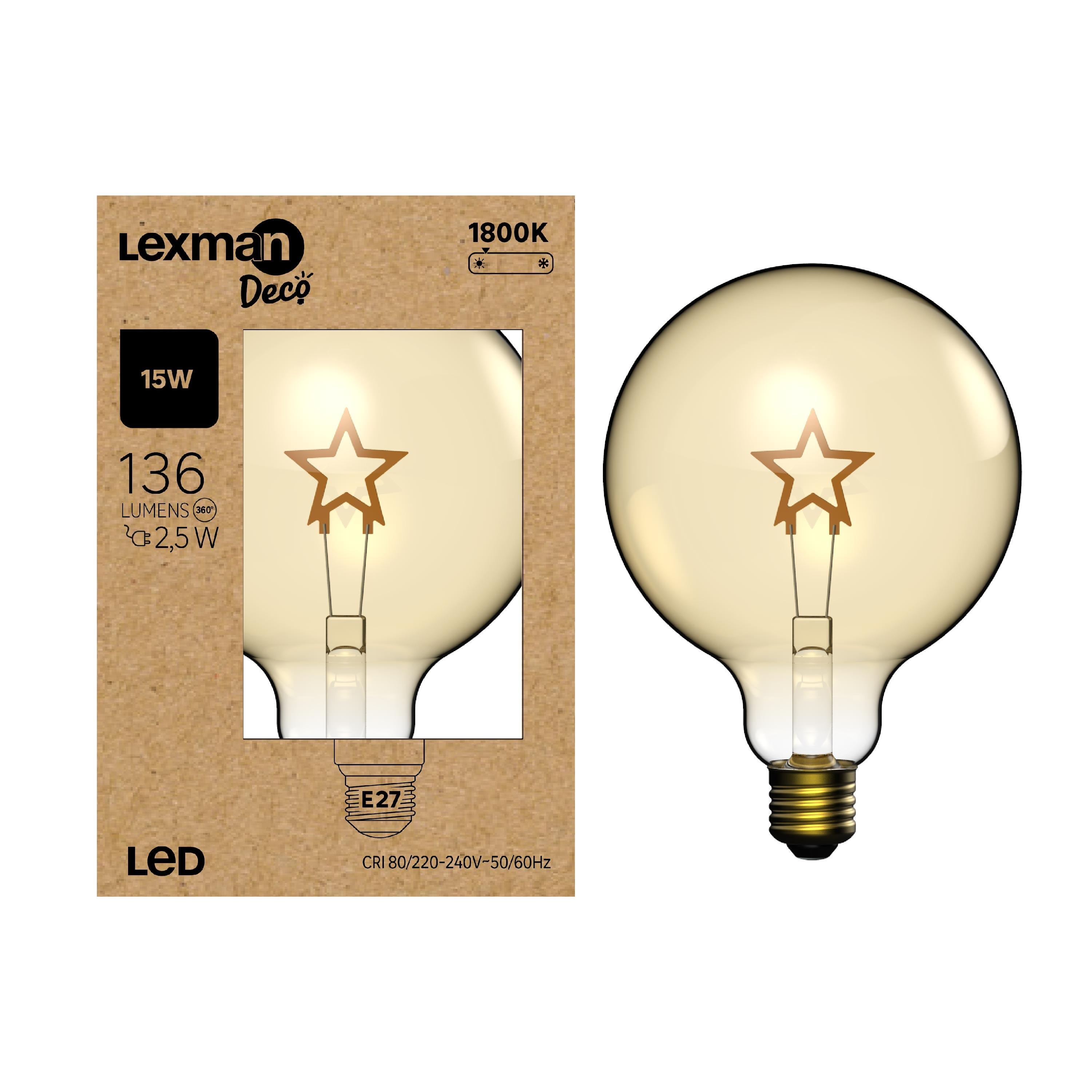 Lâmpada led filamentos Star E27 136LM 1800K Lexman - 10