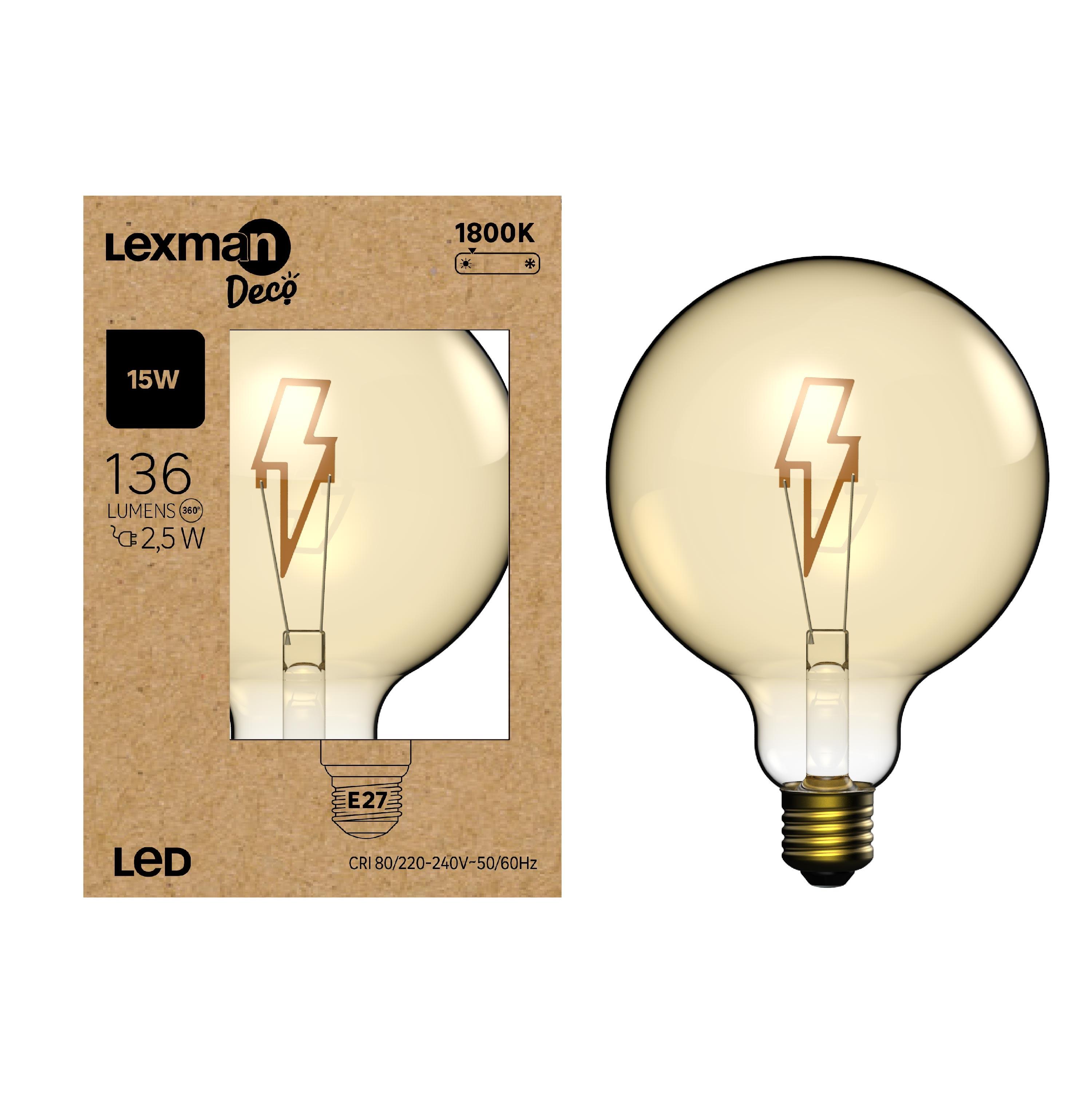 Lâmpada led filamentos Flash E27 136lm 1800k Lexman - 10
