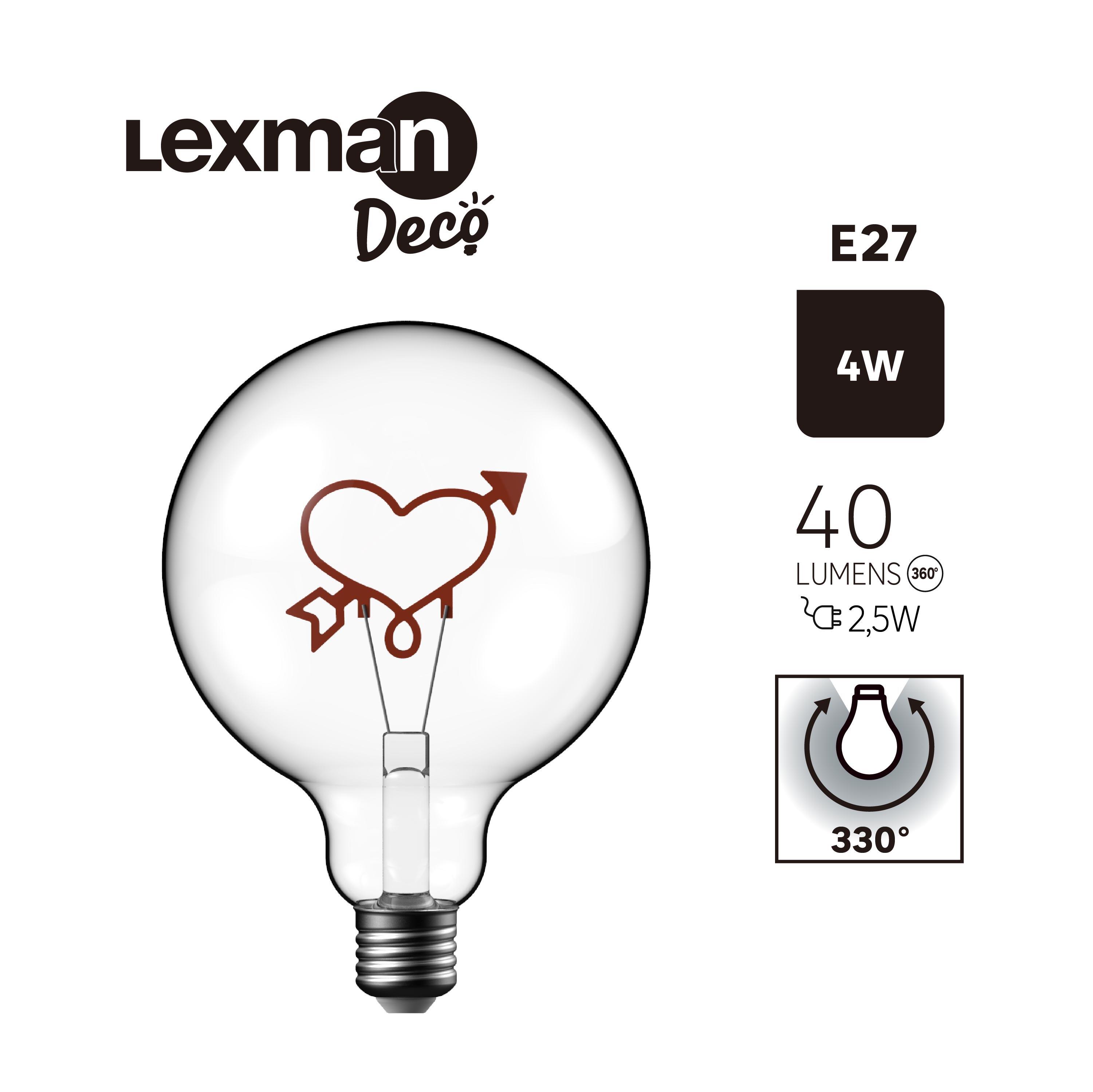 Lâmpada led filamentos Cupid E27 136LM 1800K Lexman - 5