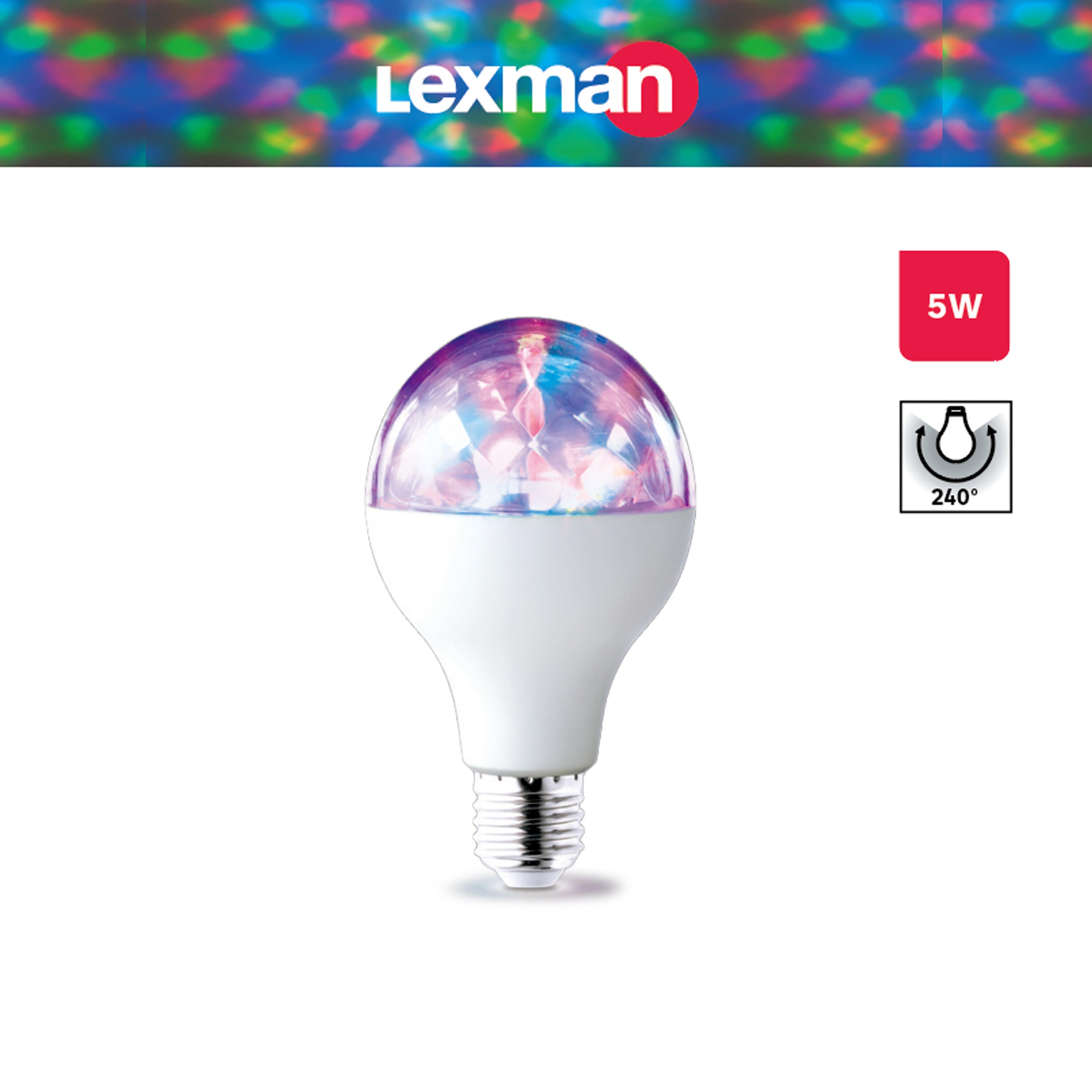 Żarówka LED E27 5 W Disco Color Lexman - 4