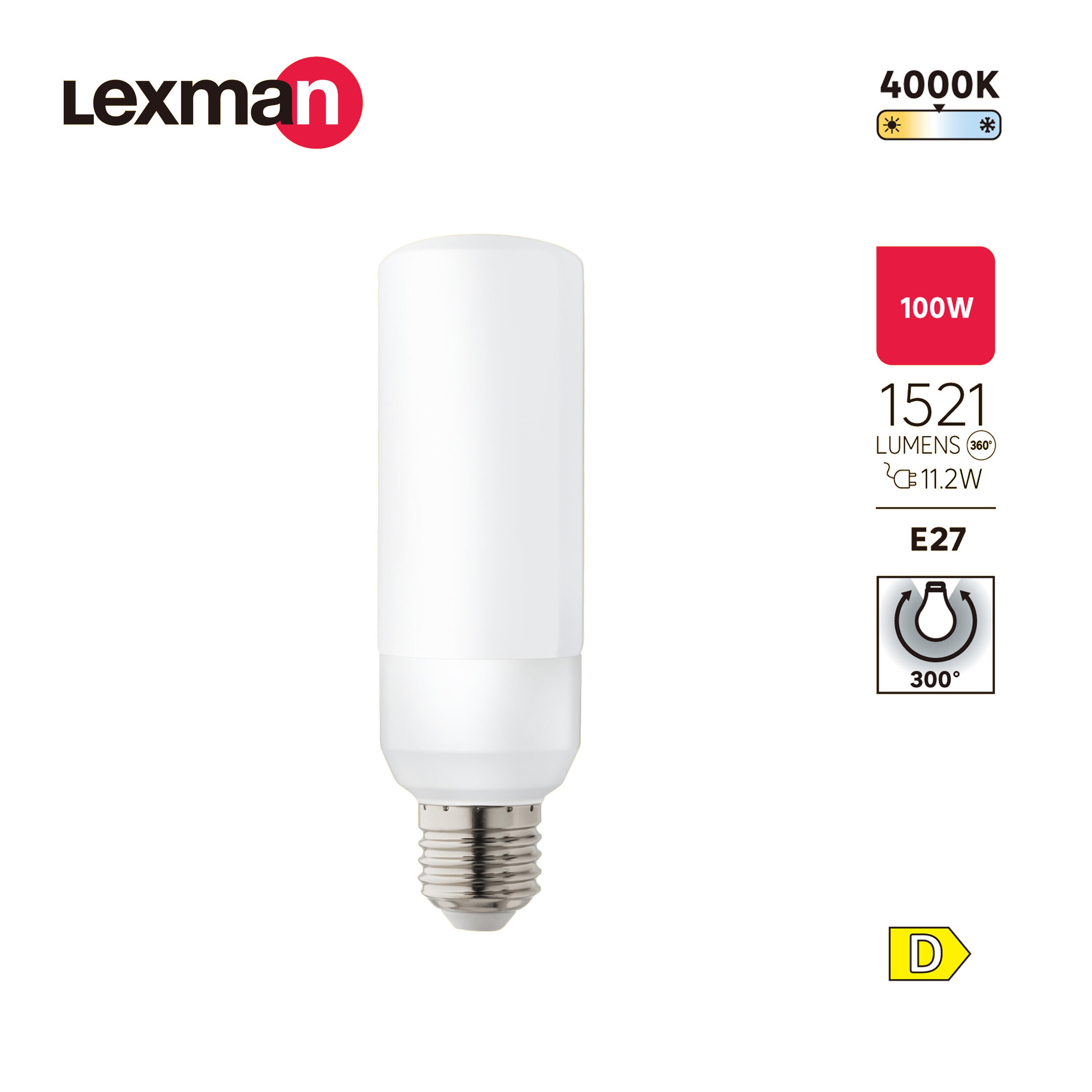 Żarówka LED E27 12 W 1521 lm Neutralna biel Lexman - 5