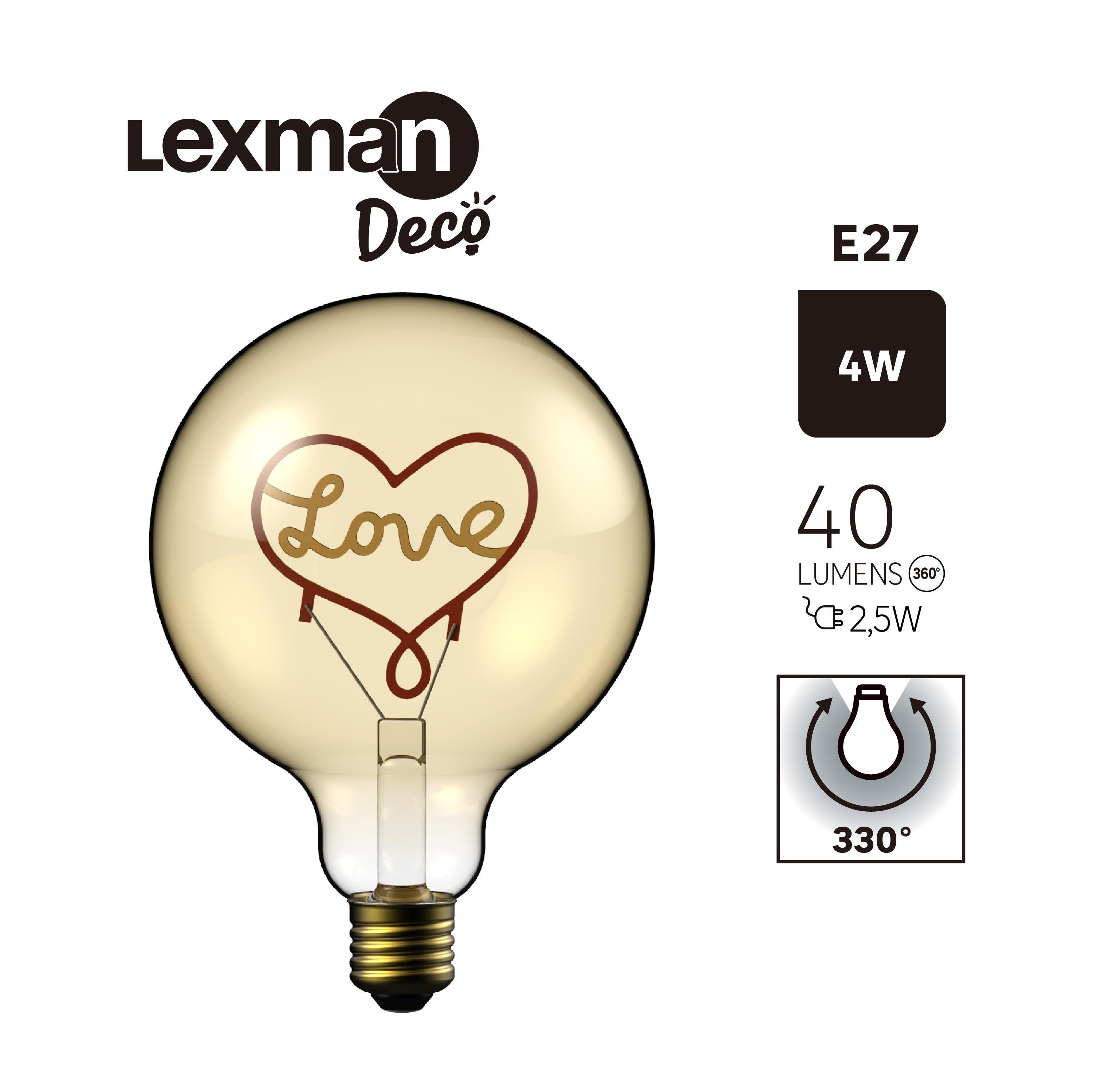 Lâmpada led filamentos Love E27 136LM 1800K Lexman - 6
