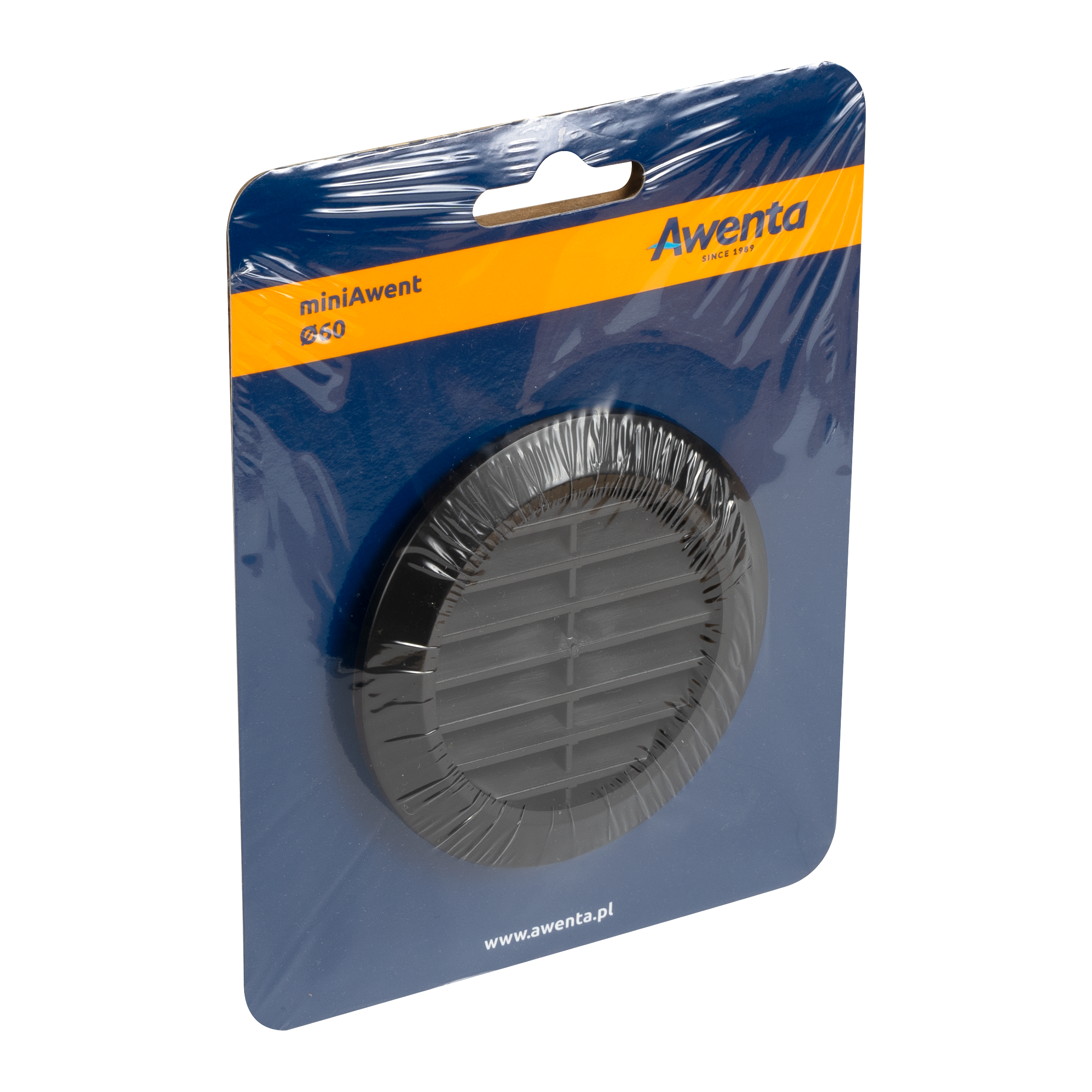 Kratka wentylacyjna 60 mm czarna AWENTA - 2