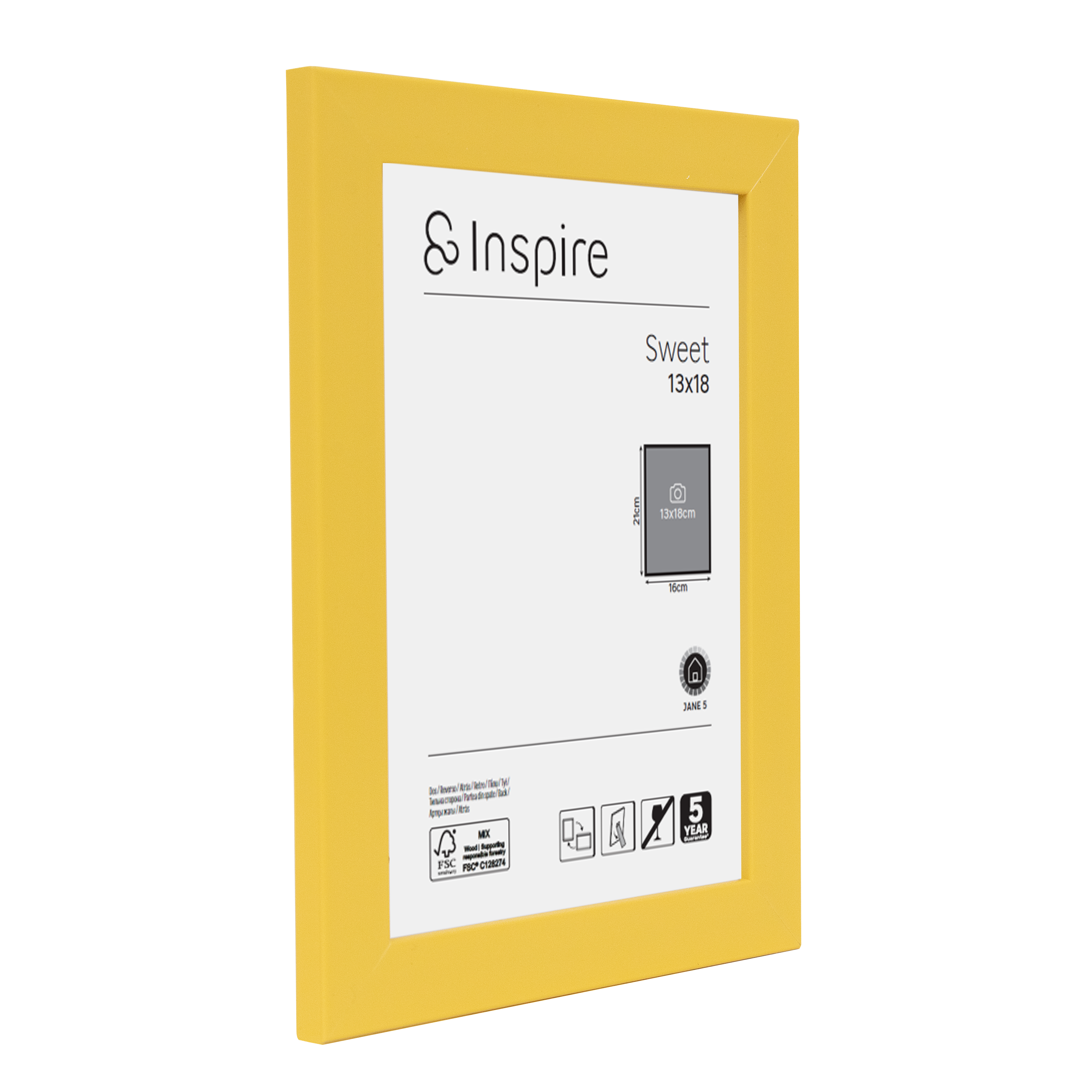 Moldura sweet 13x18 cm jane 5 dourado Inspire - 3