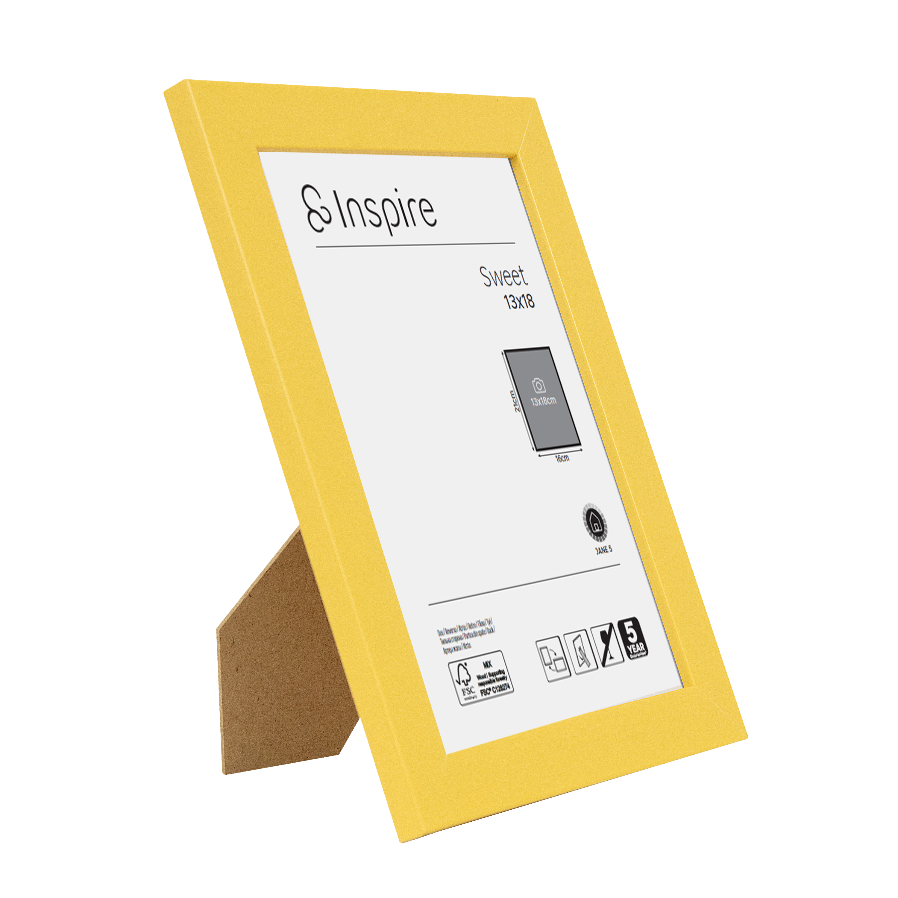 Moldura sweet 13x18 cm jane 5 dourado Inspire - 2