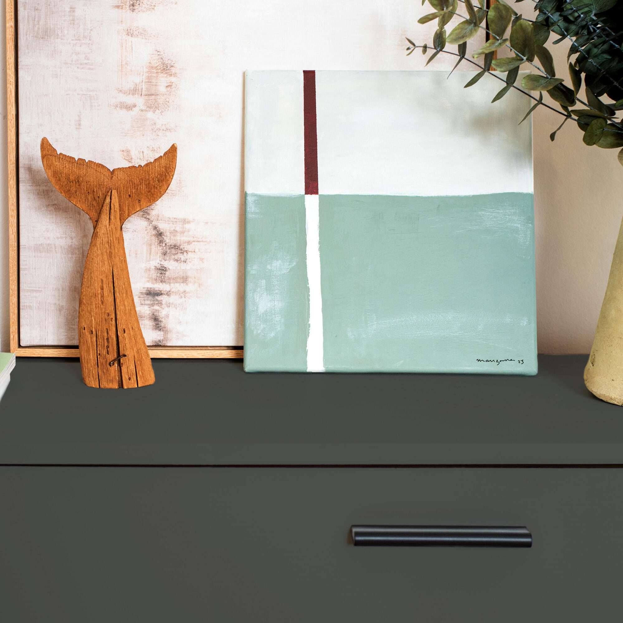 Pintura a la tiza La Pajarita 750ml carbón - 11